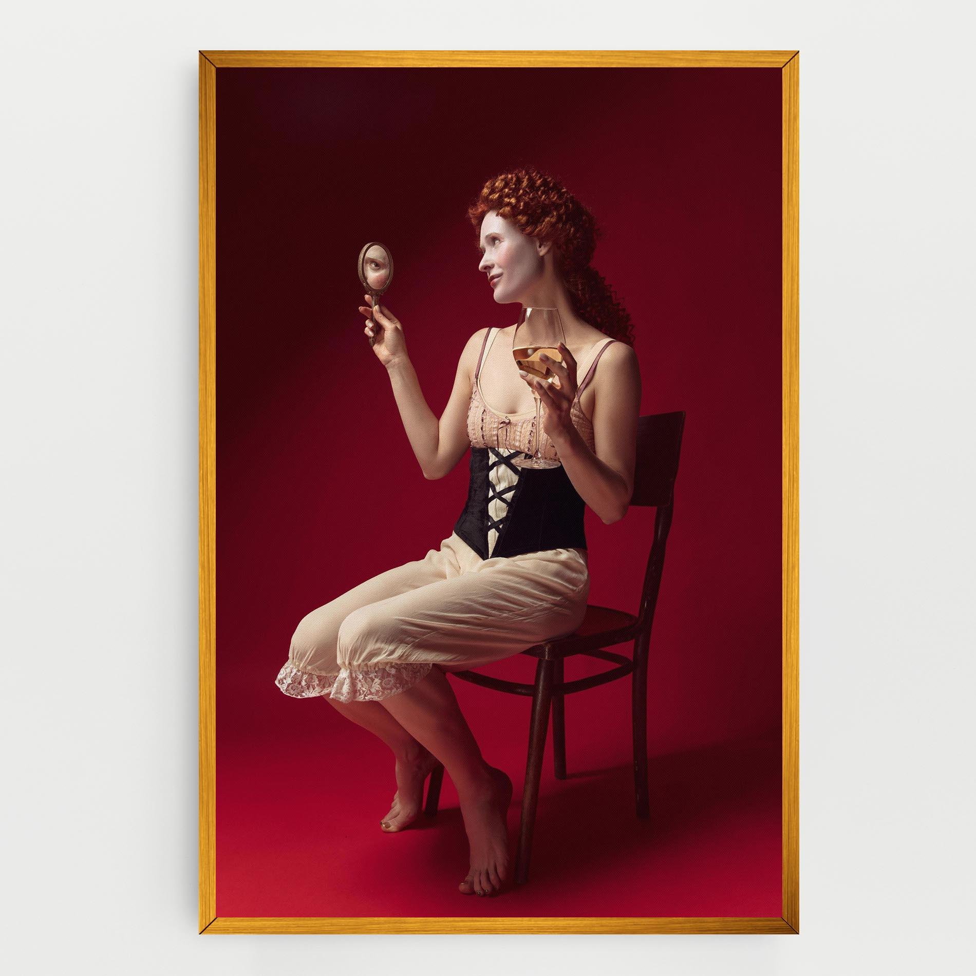 Obraz na Płótnie Medieval Redhead Woman mockup 0