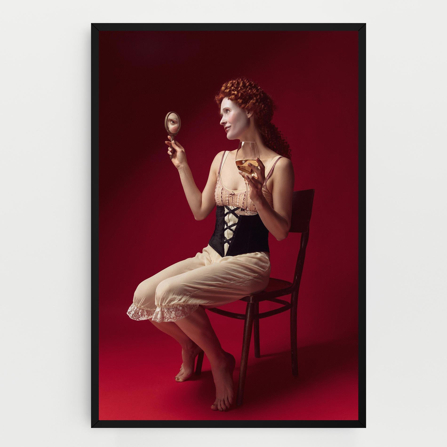 Obraz na Płótnie Medieval Redhead Woman mockup 0