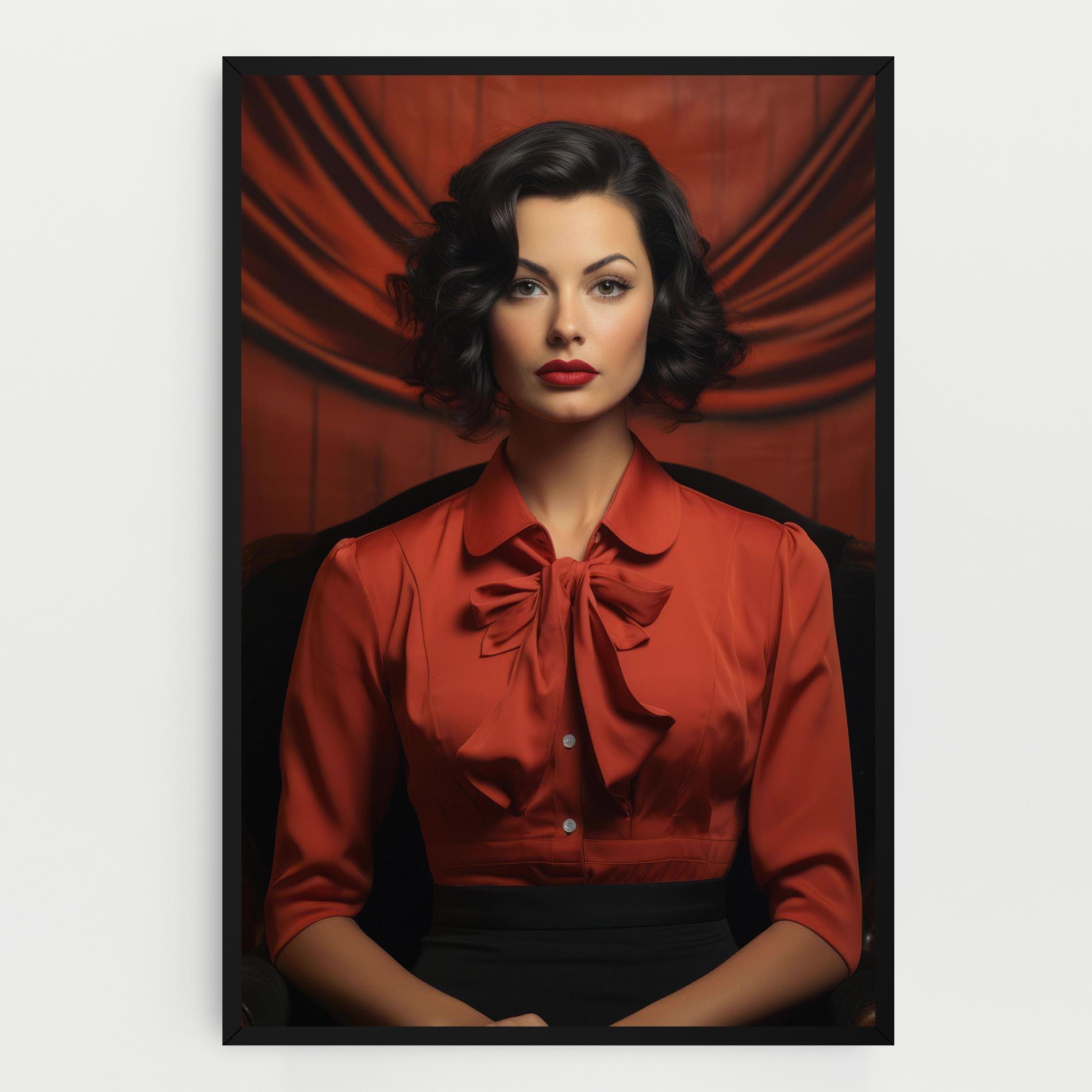 Obraz na Płótnie Pretty Red Blouse mockup 0