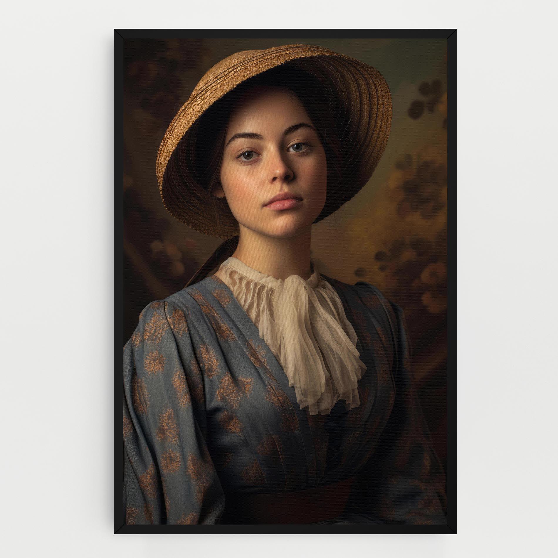 Obraz na Płótnie Vintage Blue Dress mockup 0