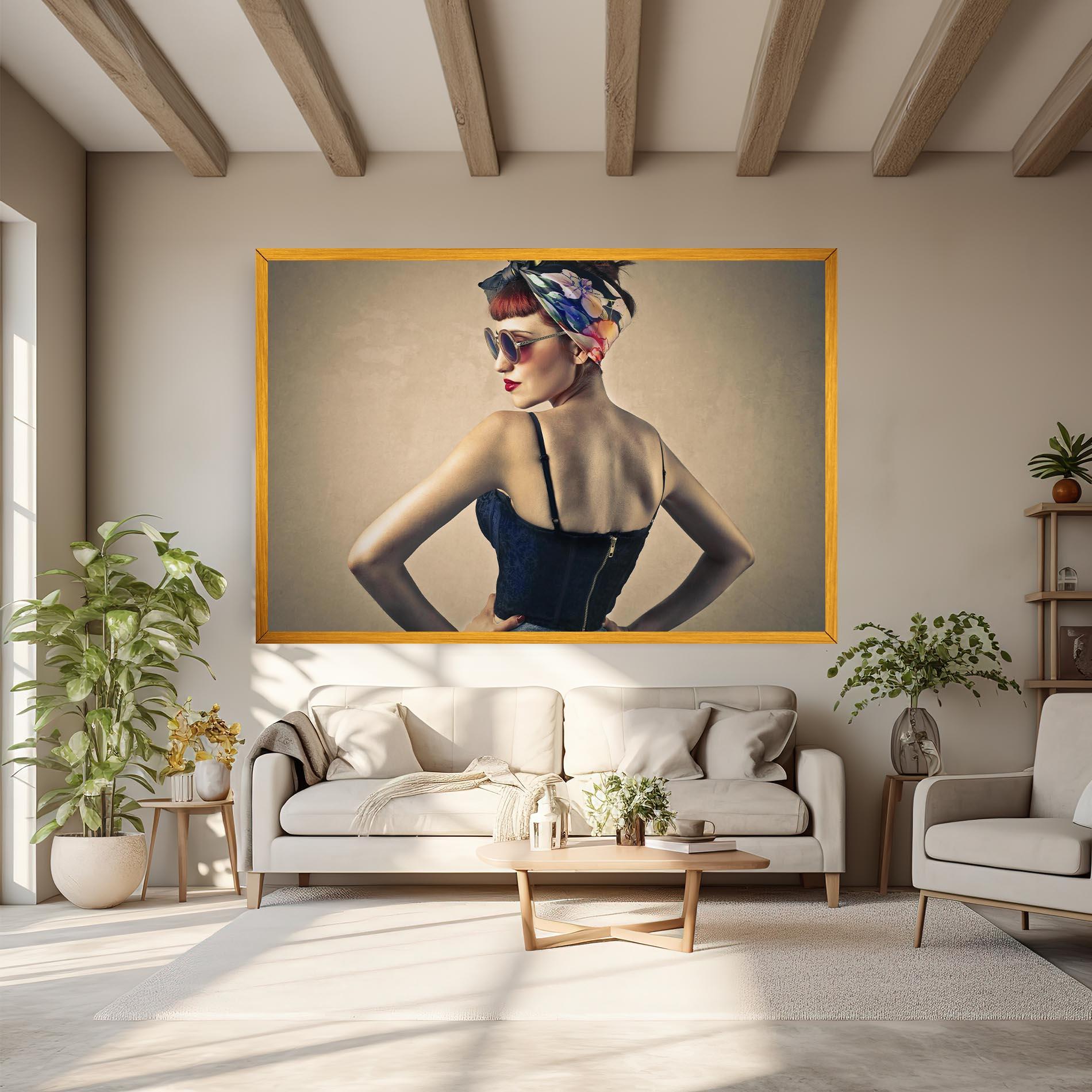 Obraz na Płótnie Pin Up Girl mockup 6