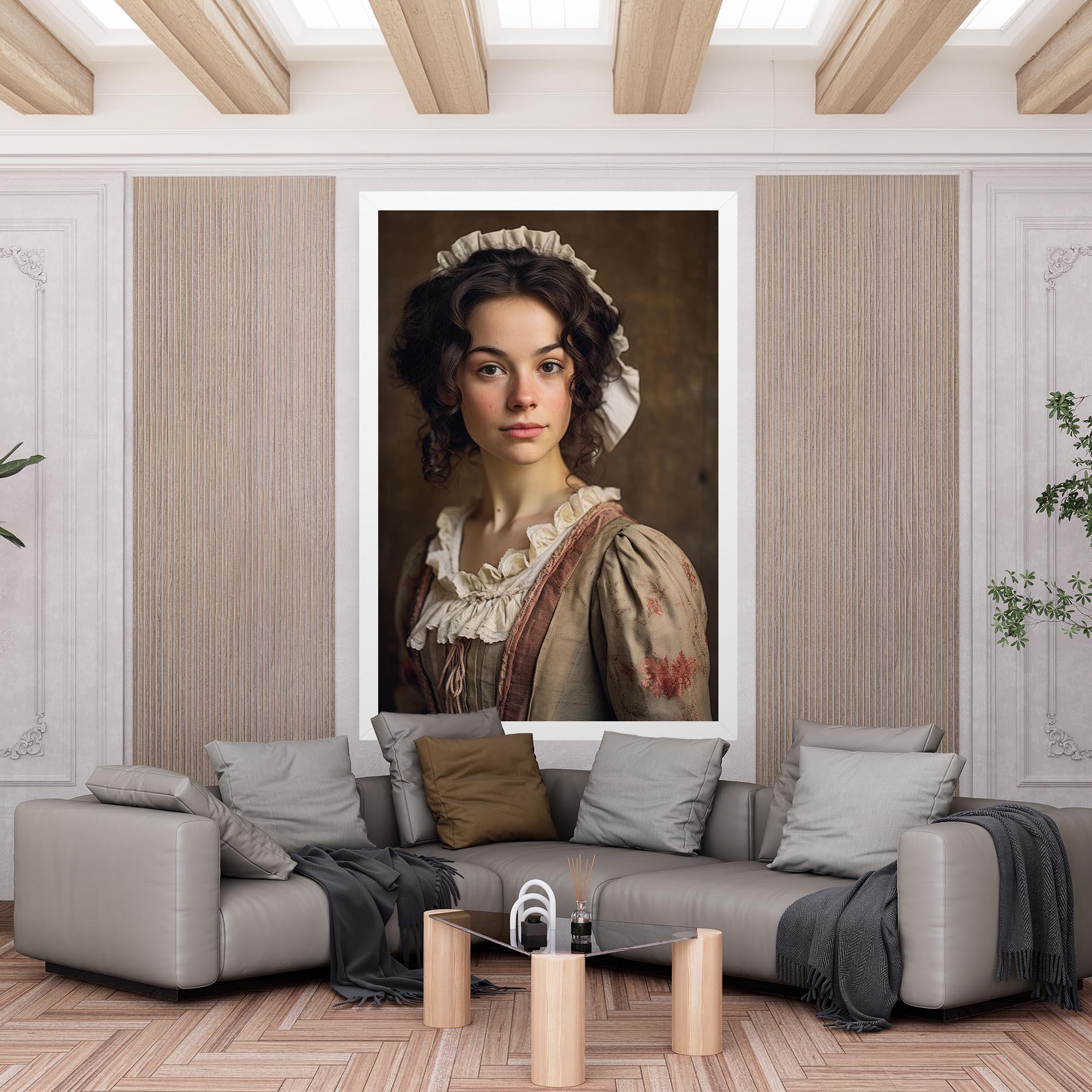 Obraz na Płótnie Light Green Dress mockup 6