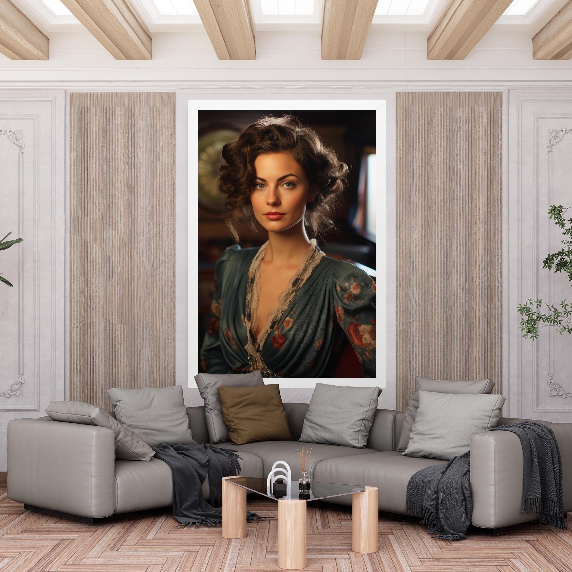 Obraz na Płótnie Pink Flowers Dress mockup 6