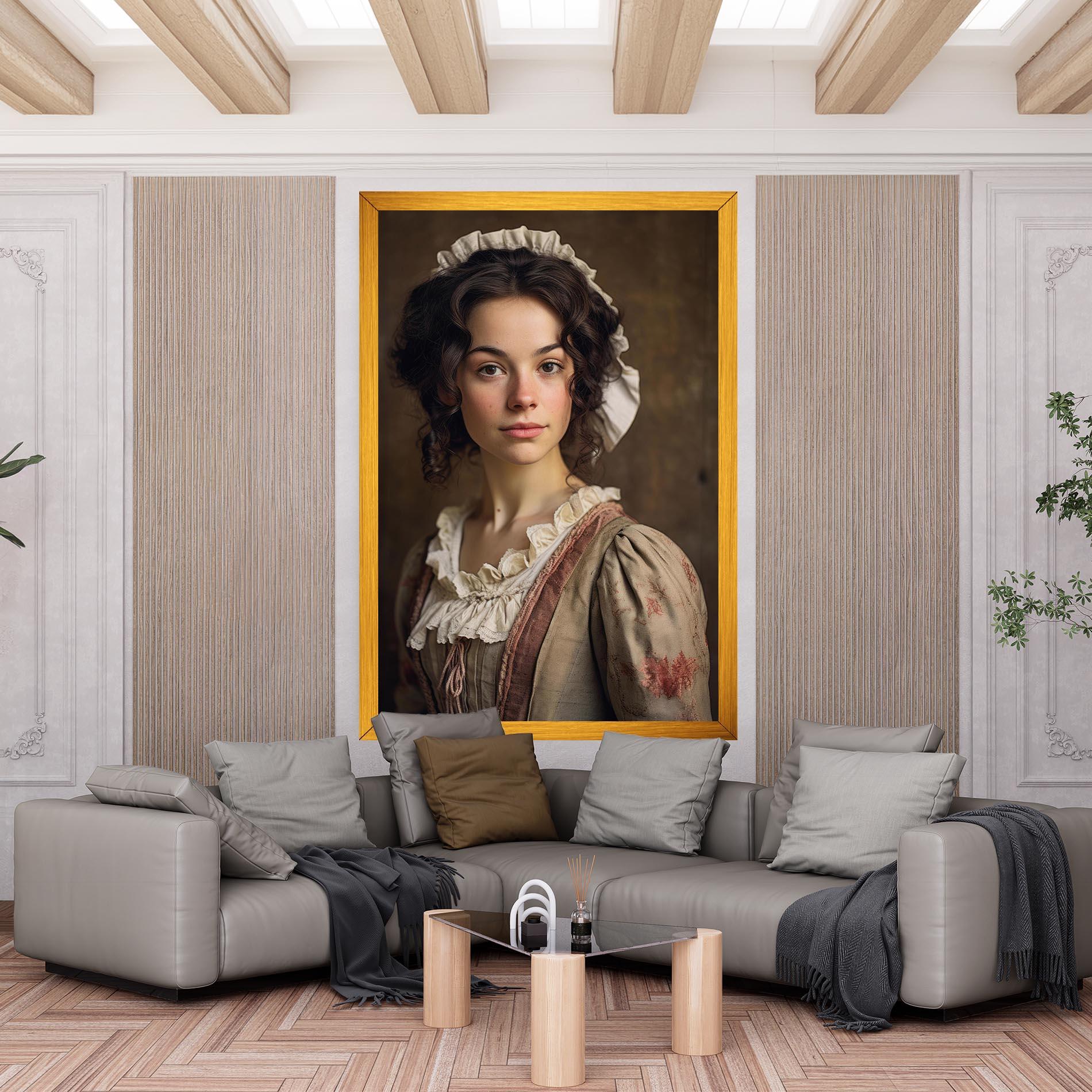 Obraz na Płótnie Light Green Dress mockup 6