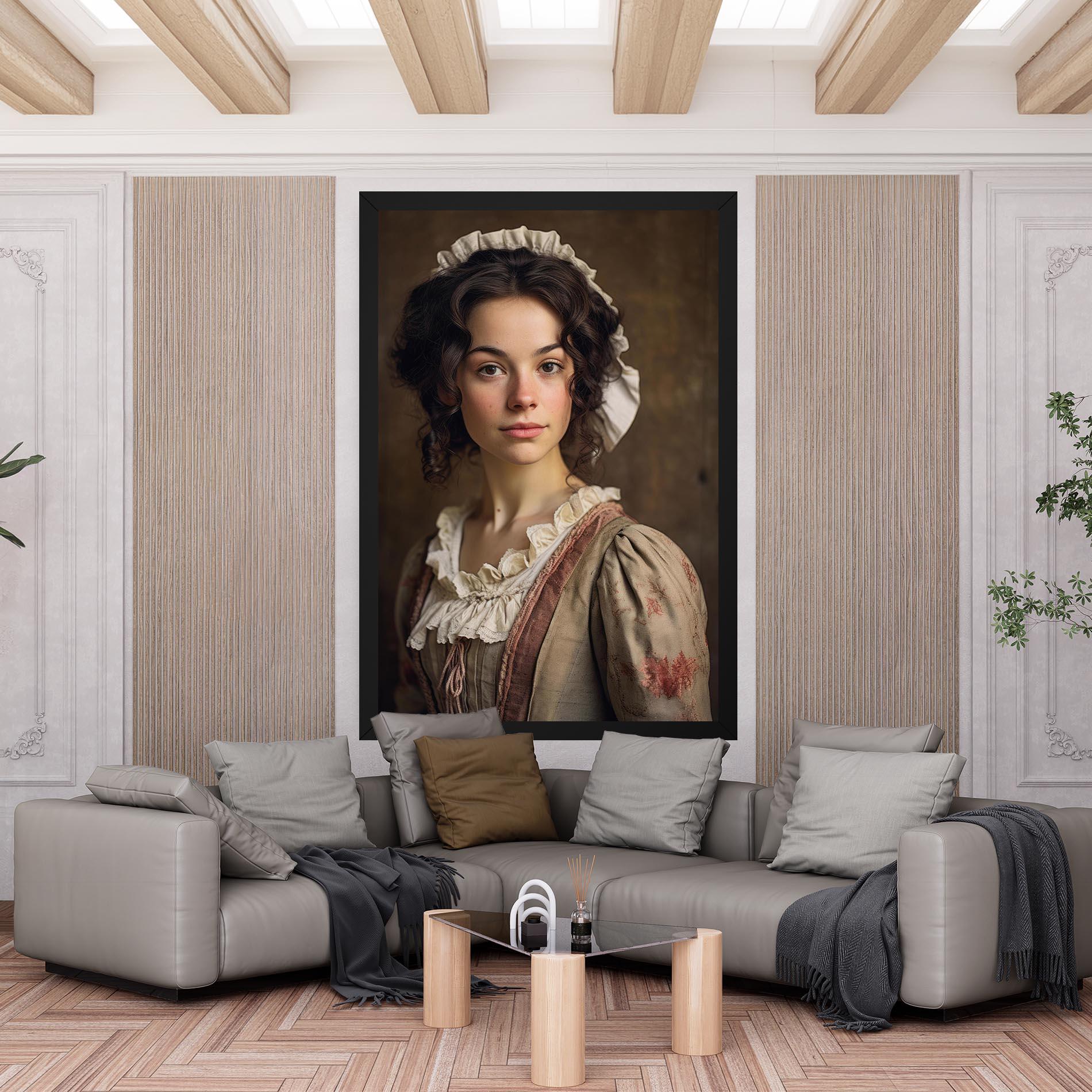 Obraz na Płótnie Light Green Dress mockup 6