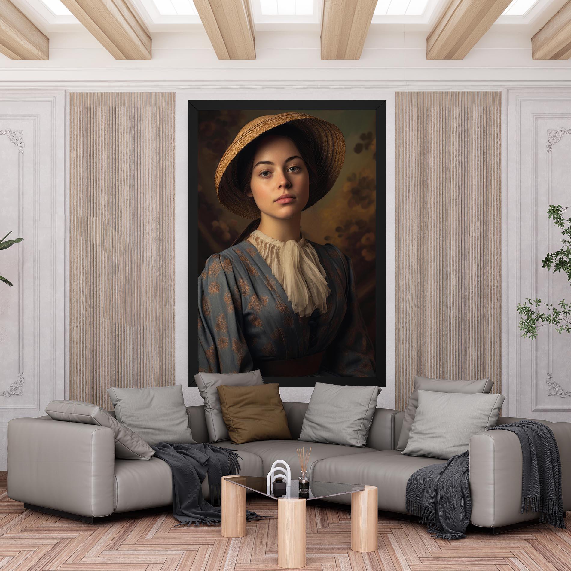 Obraz na Płótnie Vintage Blue Dress mockup 6