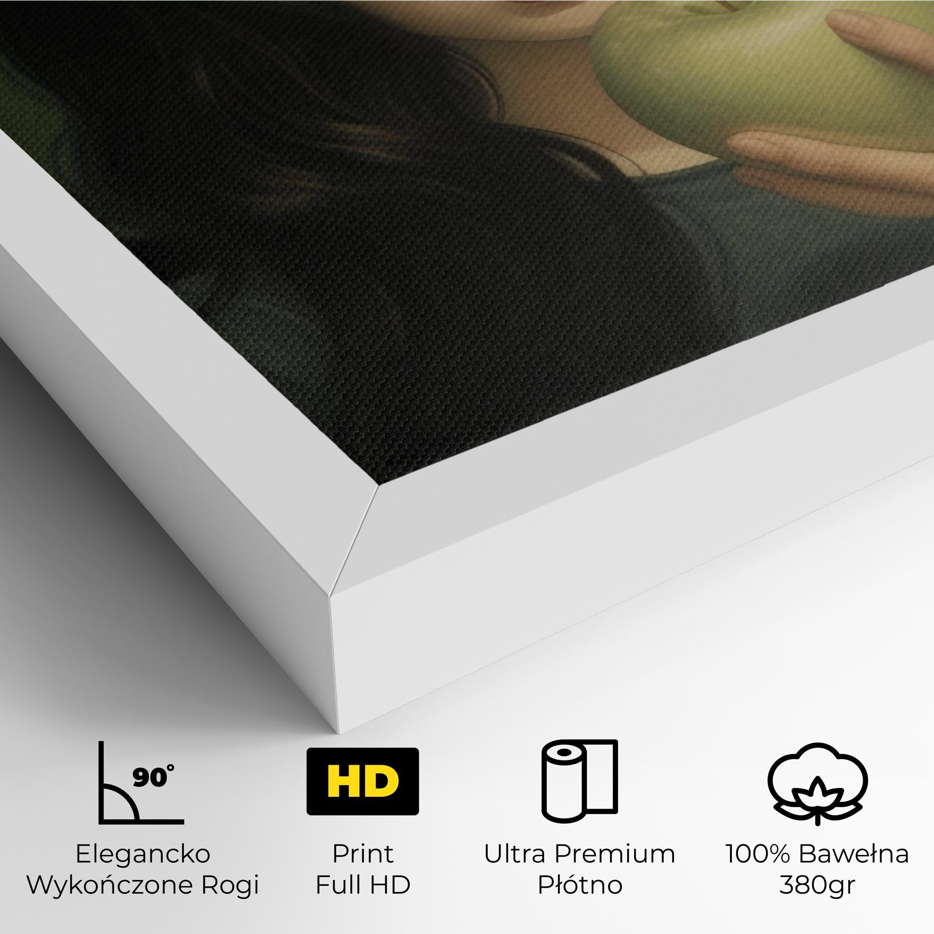 Obraz na Płótnie Green Apple Painting mockup 4