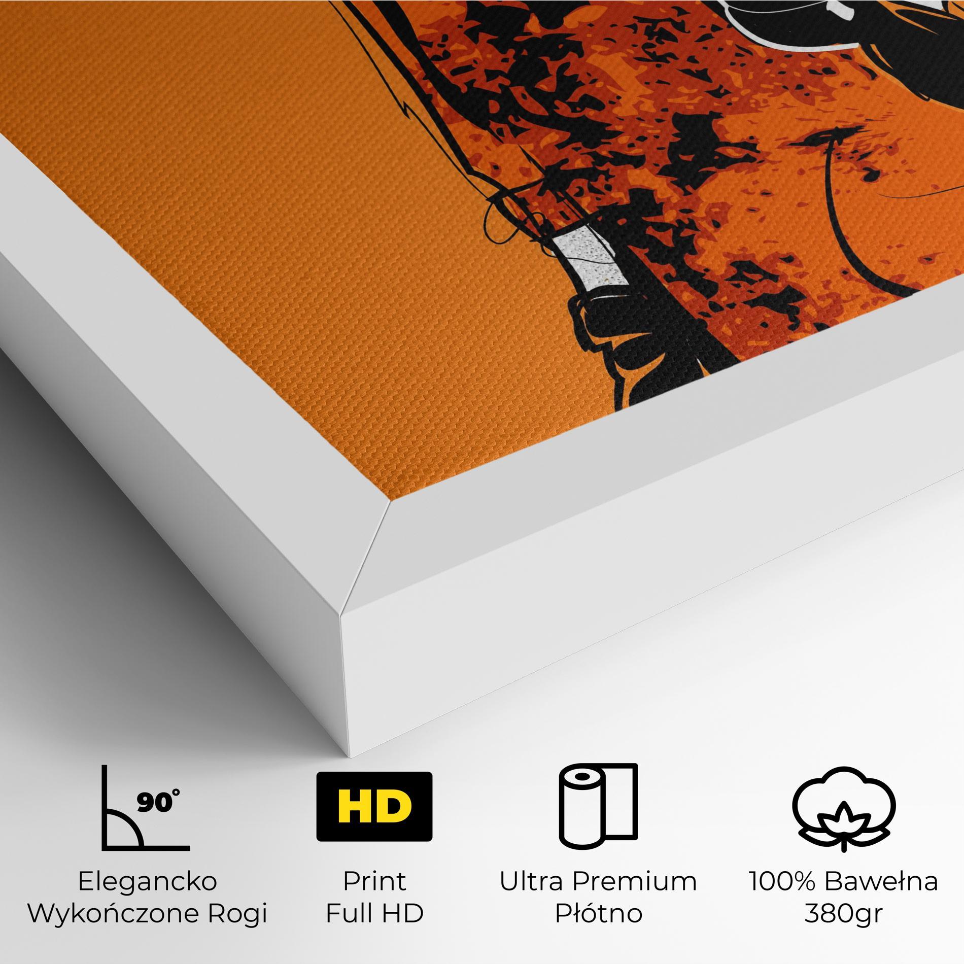 Obraz na Płótnie Old Orange Dress mockup 4