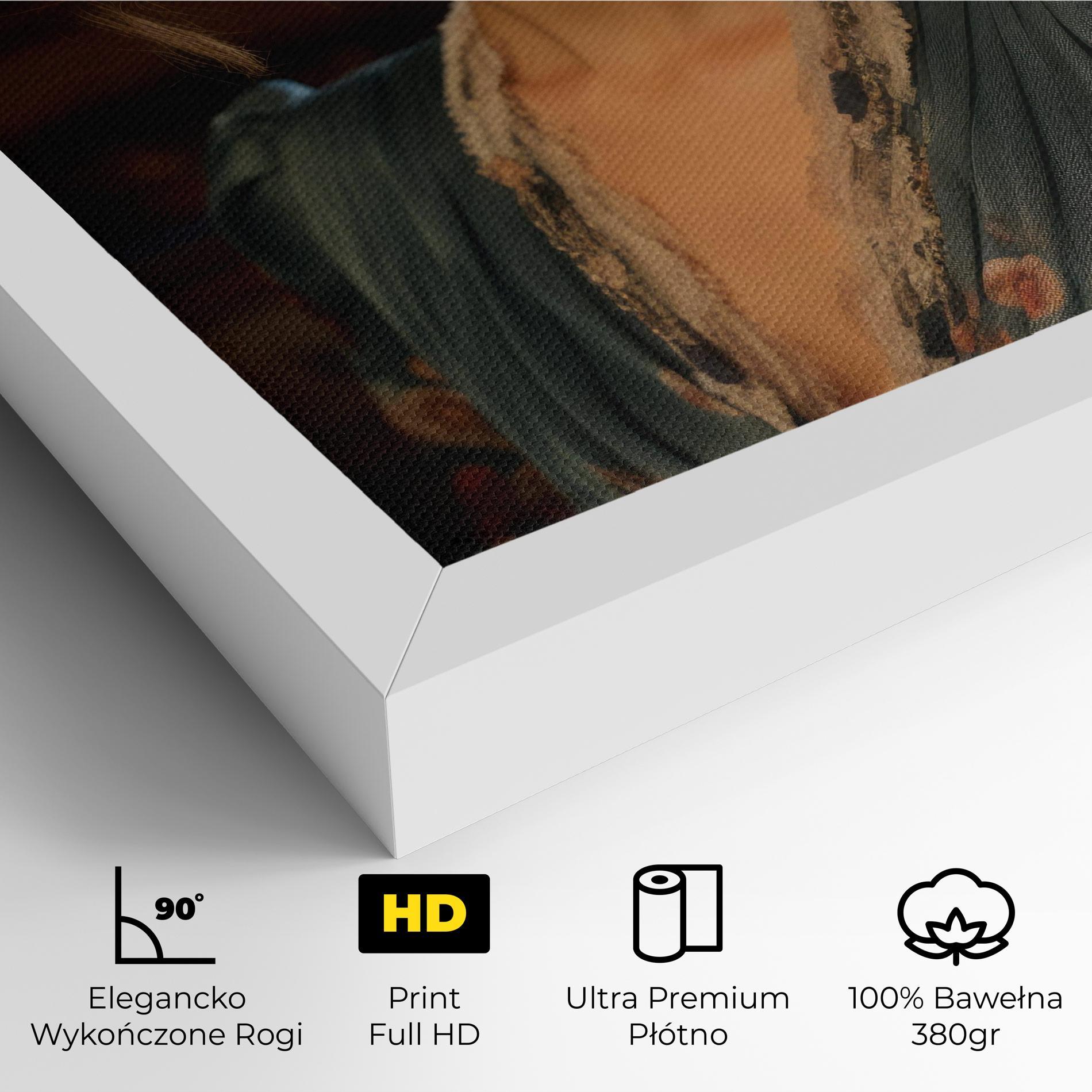 Obraz na Płótnie Pink Flowers Dress mockup 4