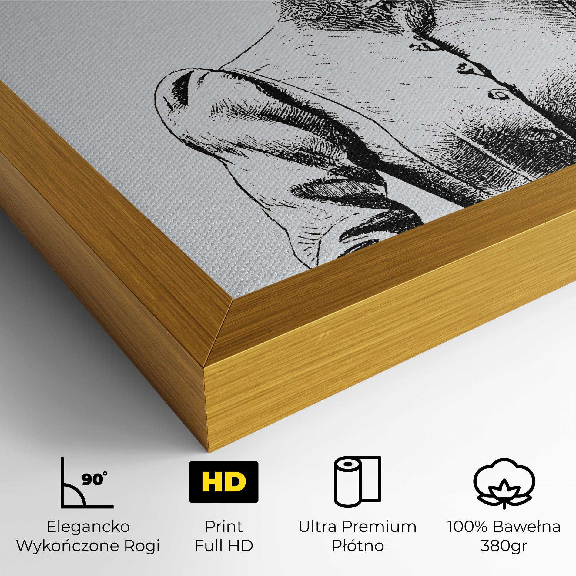 Obraz na Płótnie Noble Lady Hat mockup 4