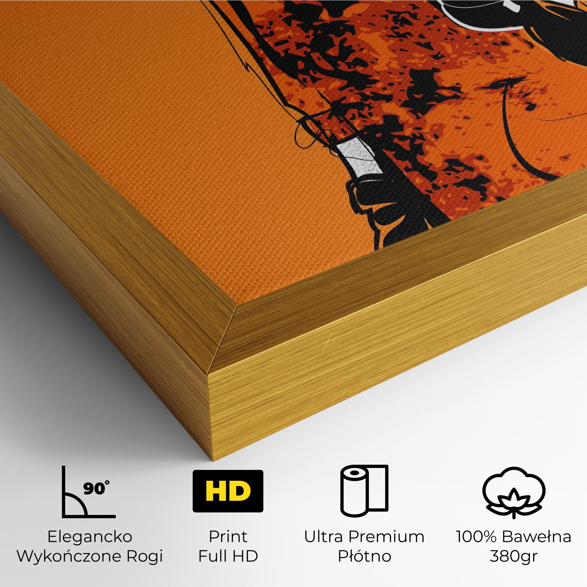 Obraz na Płótnie Old Orange Dress mockup 4