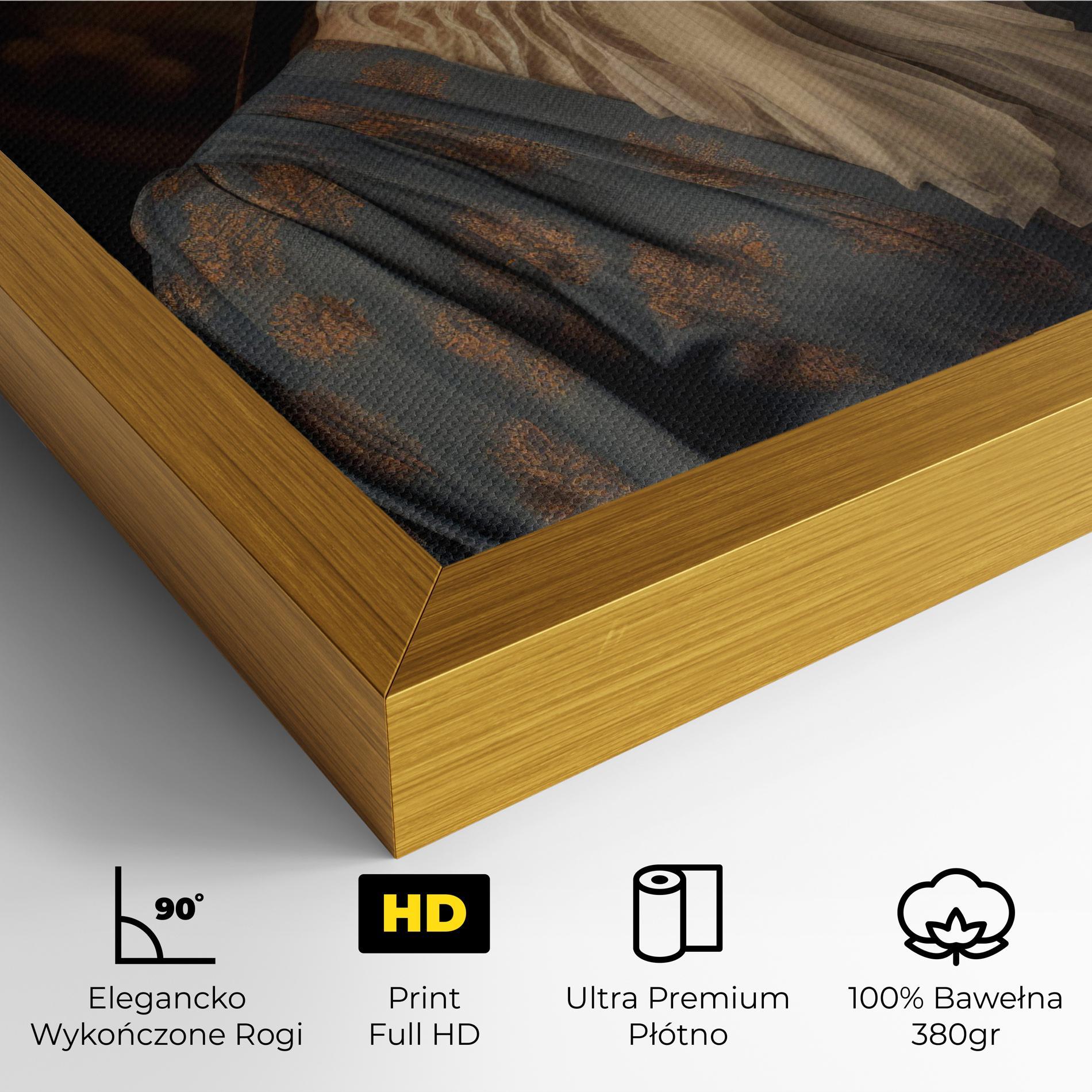 Obraz na Płótnie Vintage Blue Dress mockup 4