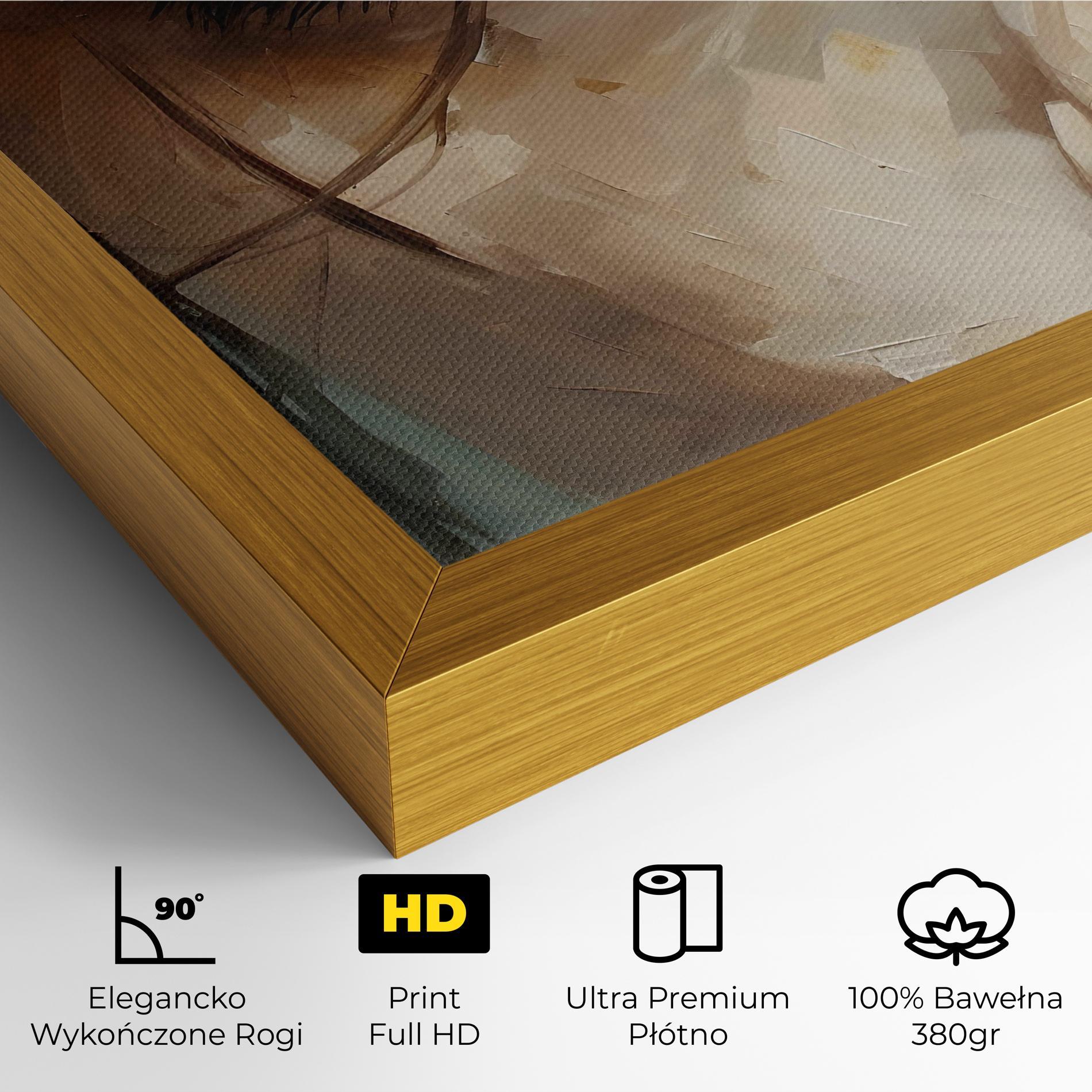 Obraz na Płótnie Vintage Blue Eyes Art mockup 4