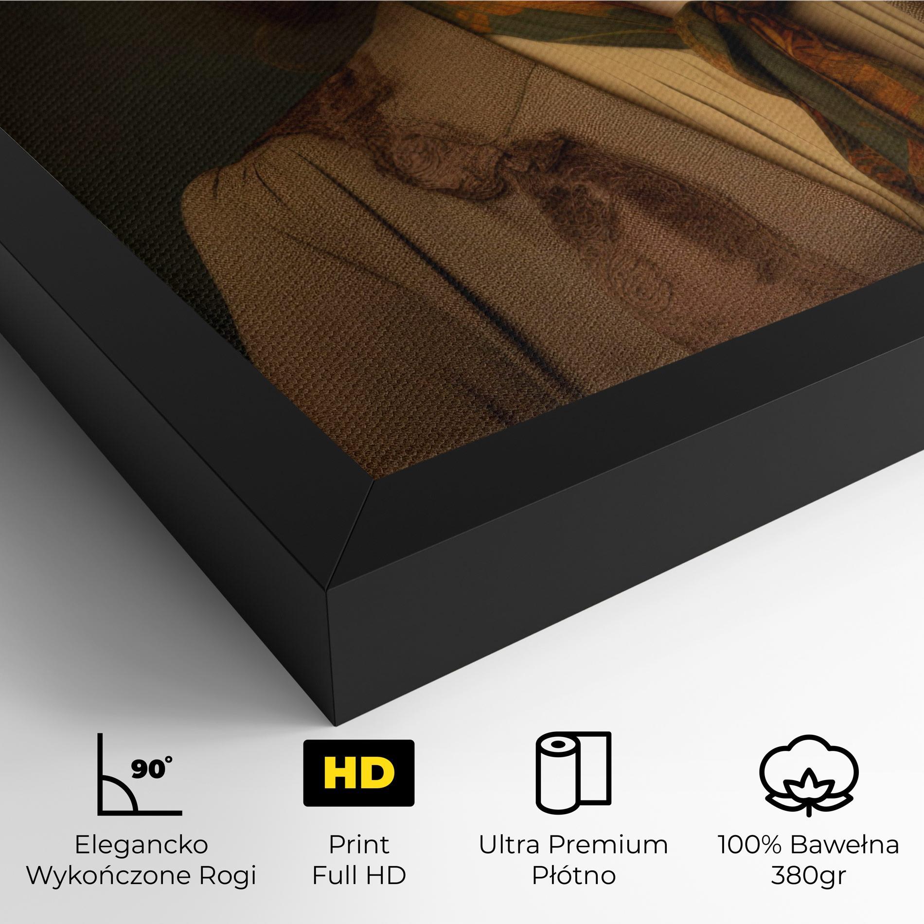 Obraz na Płótnie Cream Vintage Hat mockup 4