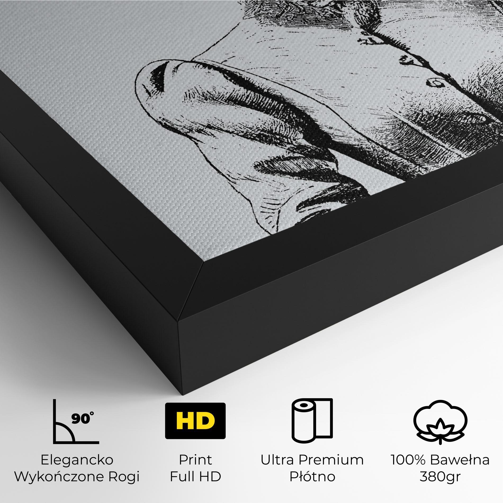 Obraz na Płótnie Noble Lady Hat mockup 4