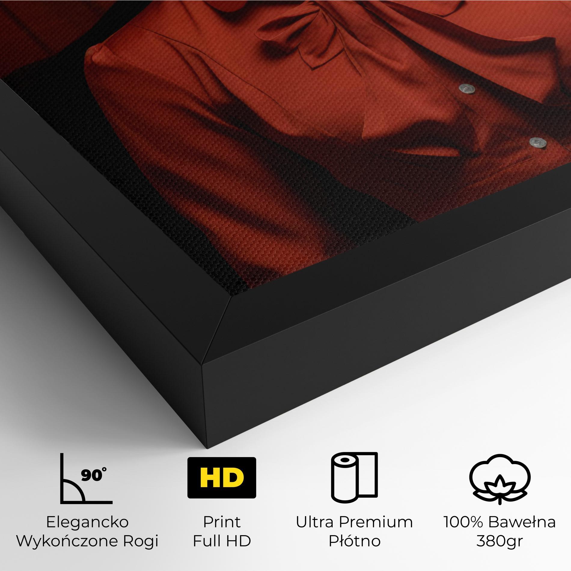 Obraz na Płótnie Pretty Red Blouse mockup 4