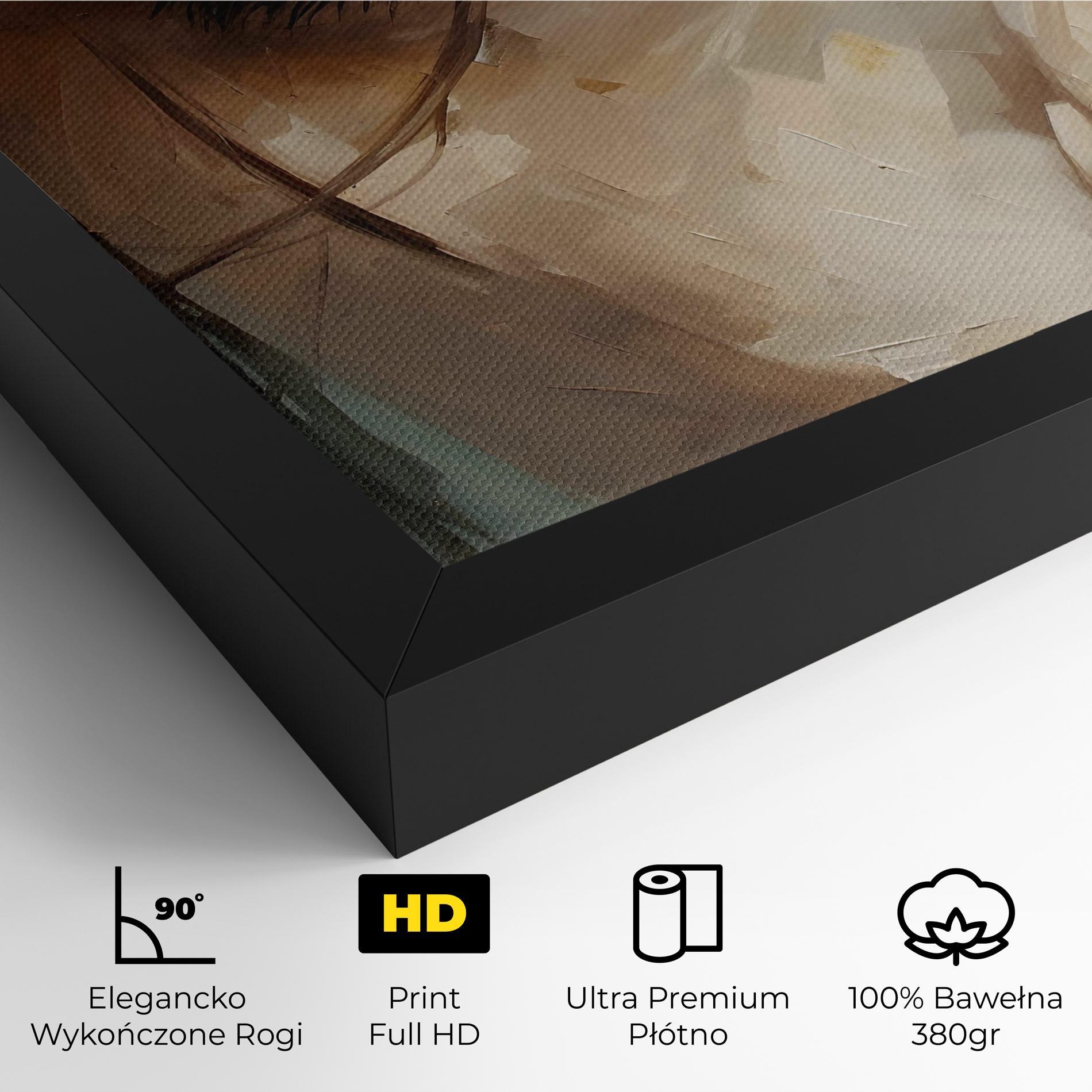 Obraz na Płótnie Vintage Blue Eyes Art mockup 4