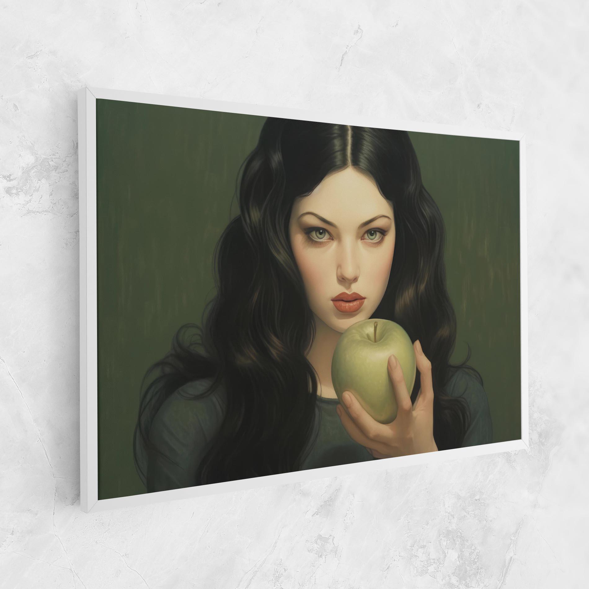 Obraz na Płótnie Green Apple Painting mockup 1