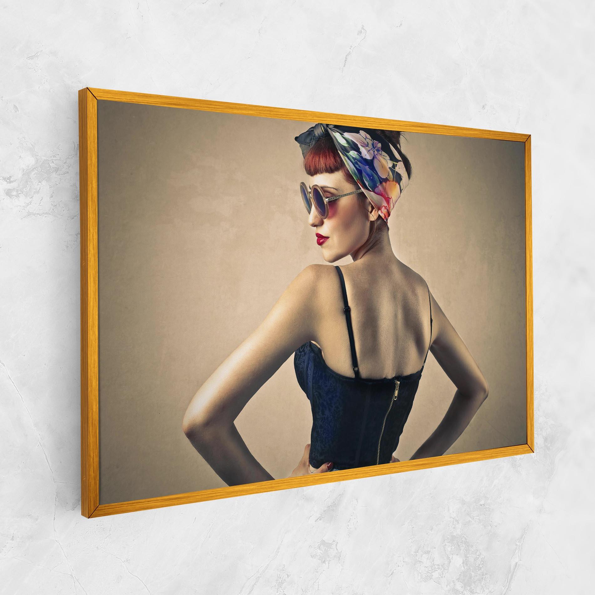 Obraz na Płótnie Pin Up Girl mockup 1