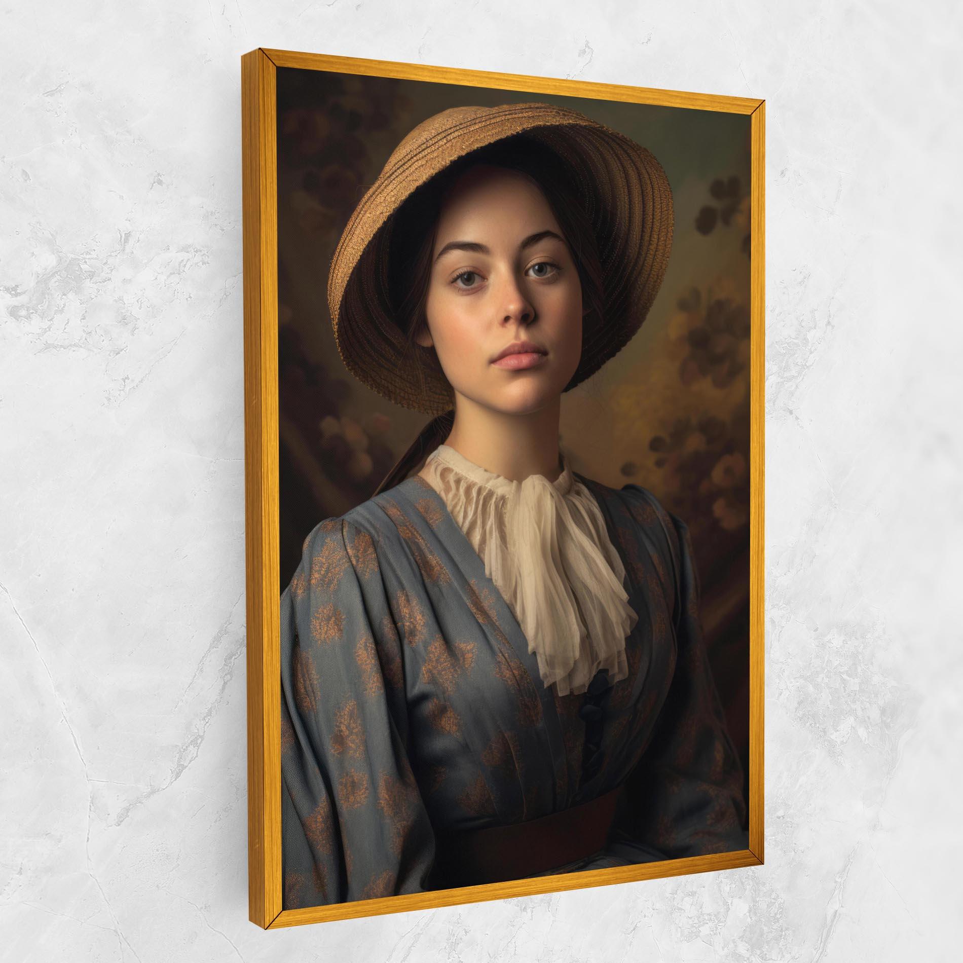 Obraz na Płótnie Vintage Blue Dress mockup 1