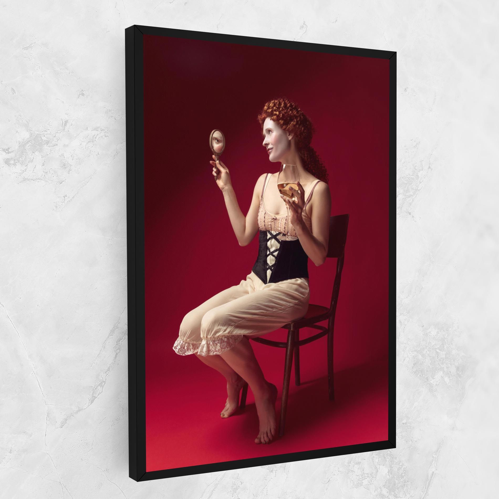 Medieval Redhead Woman mockup 1