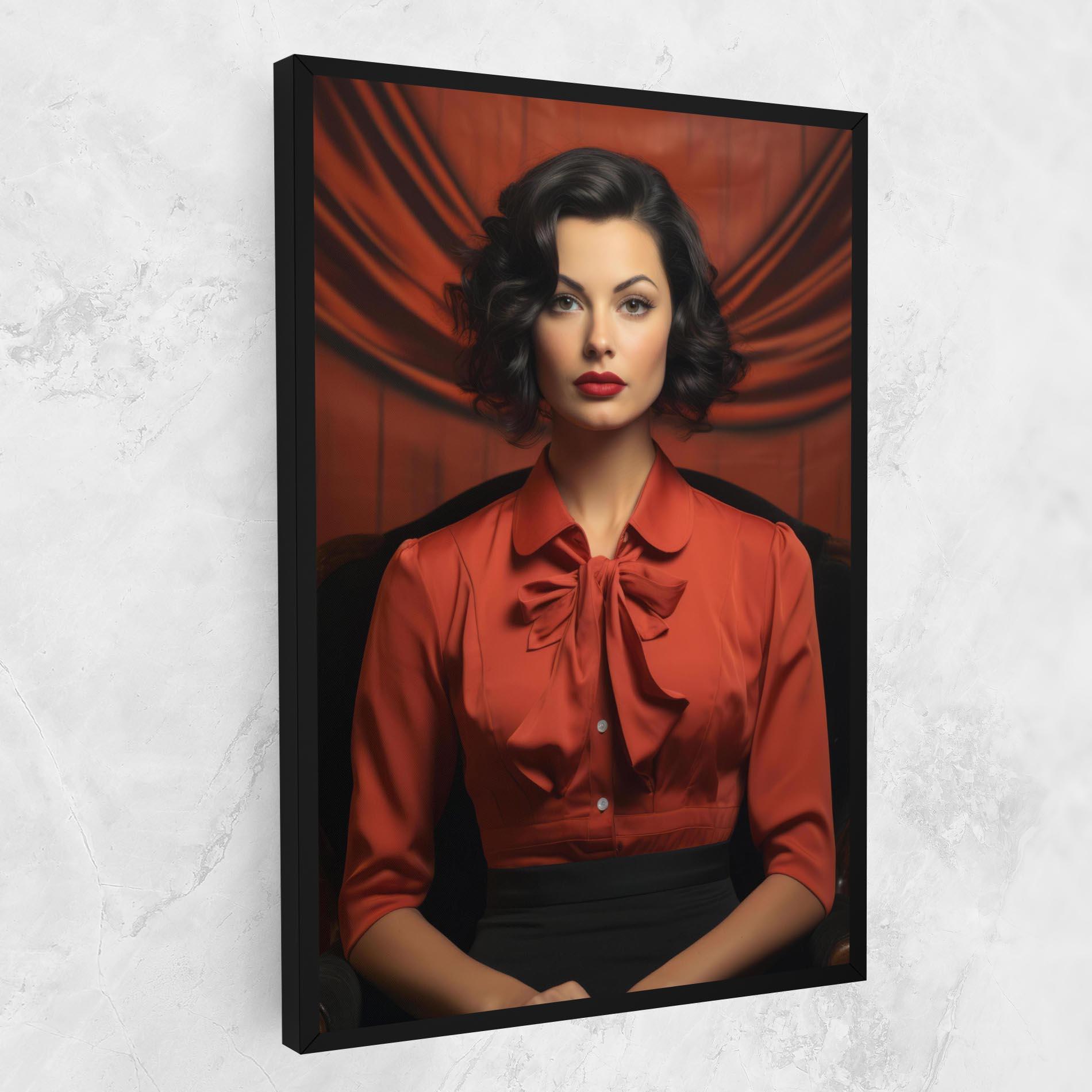 Obraz na Płótnie Pretty Red Blouse mockup 1