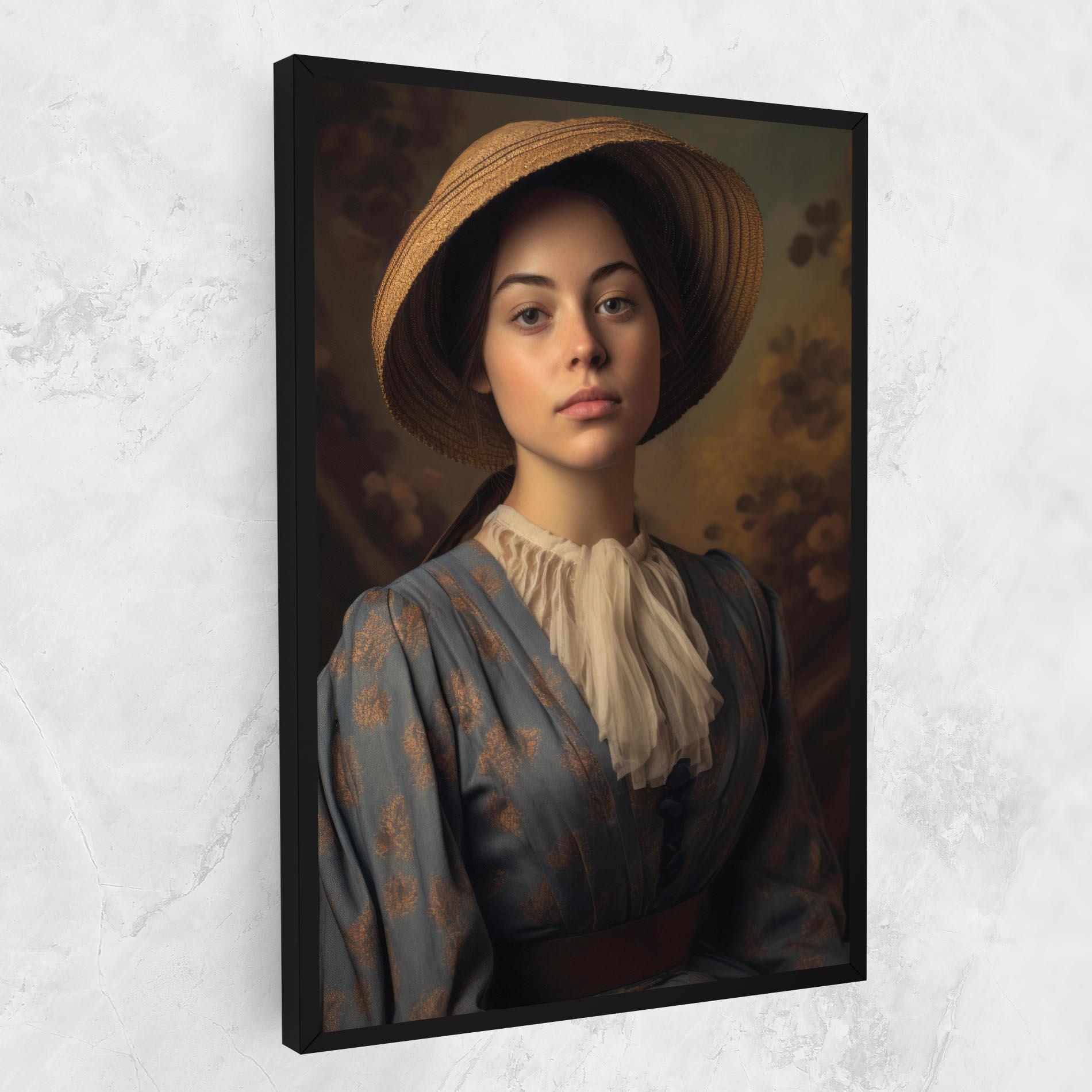 Obraz na Płótnie Vintage Blue Dress mockup 1