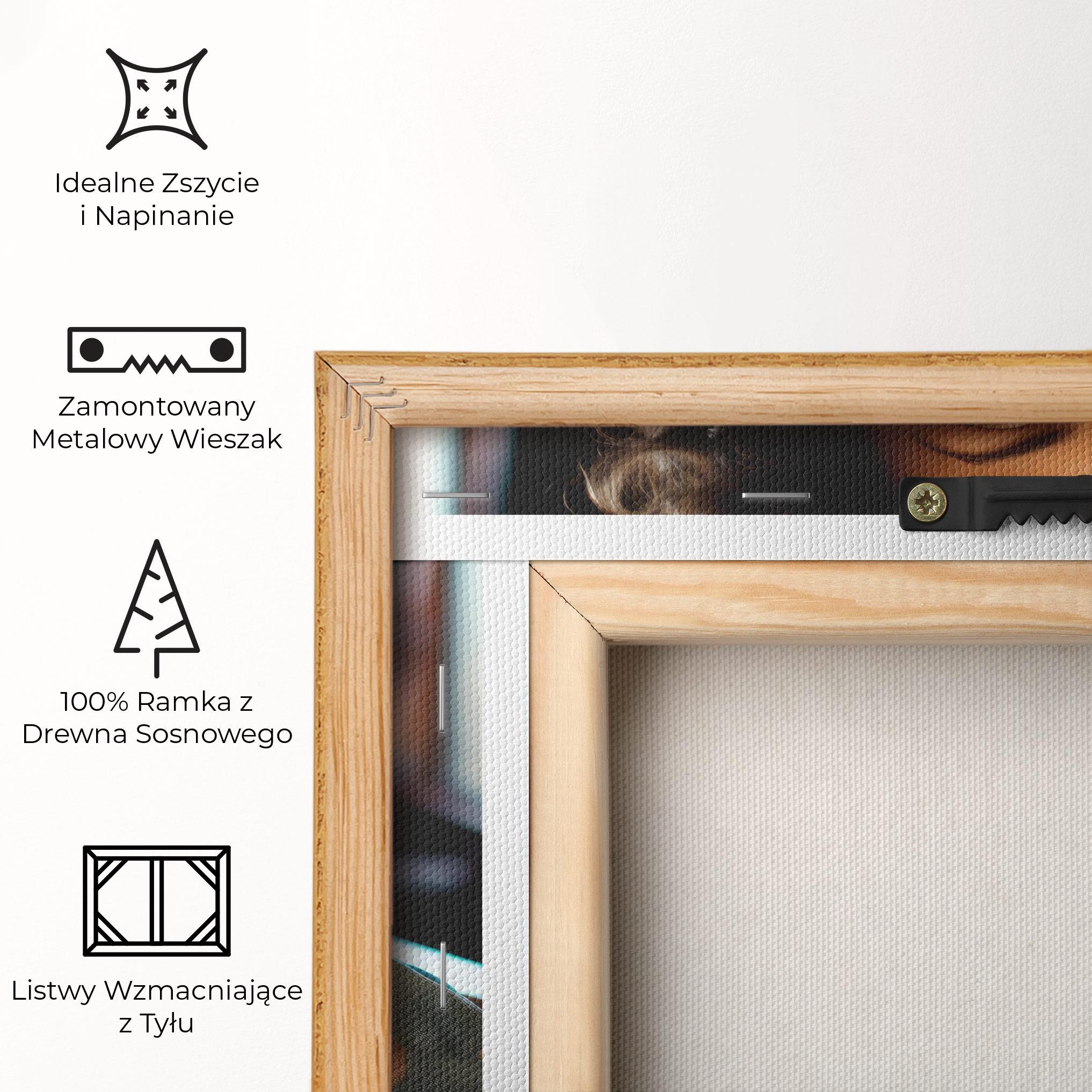 Obraz na Płótnie Pink Flowers Dress mockup 5