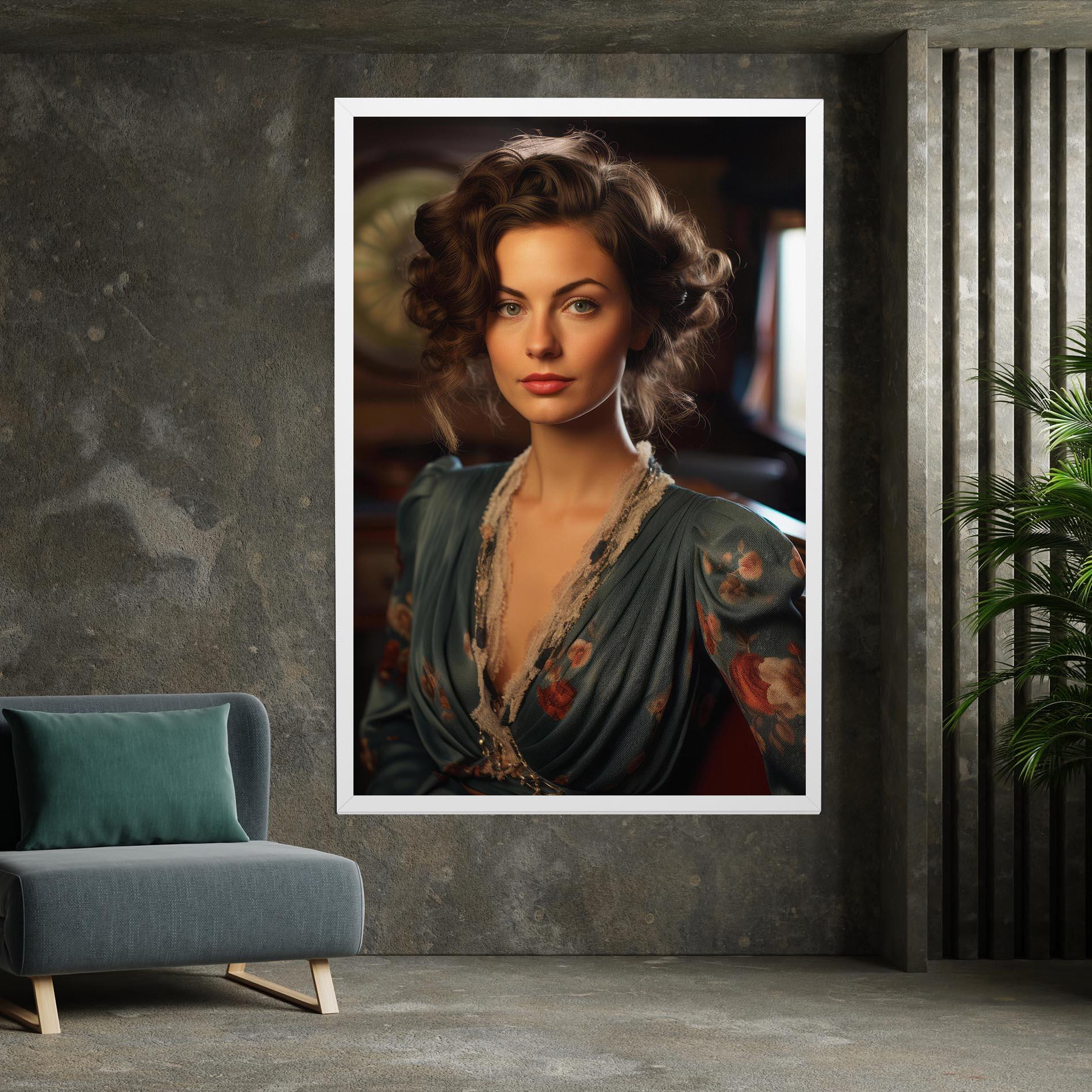 Obraz na Płótnie Pink Flowers Dress mockup 7