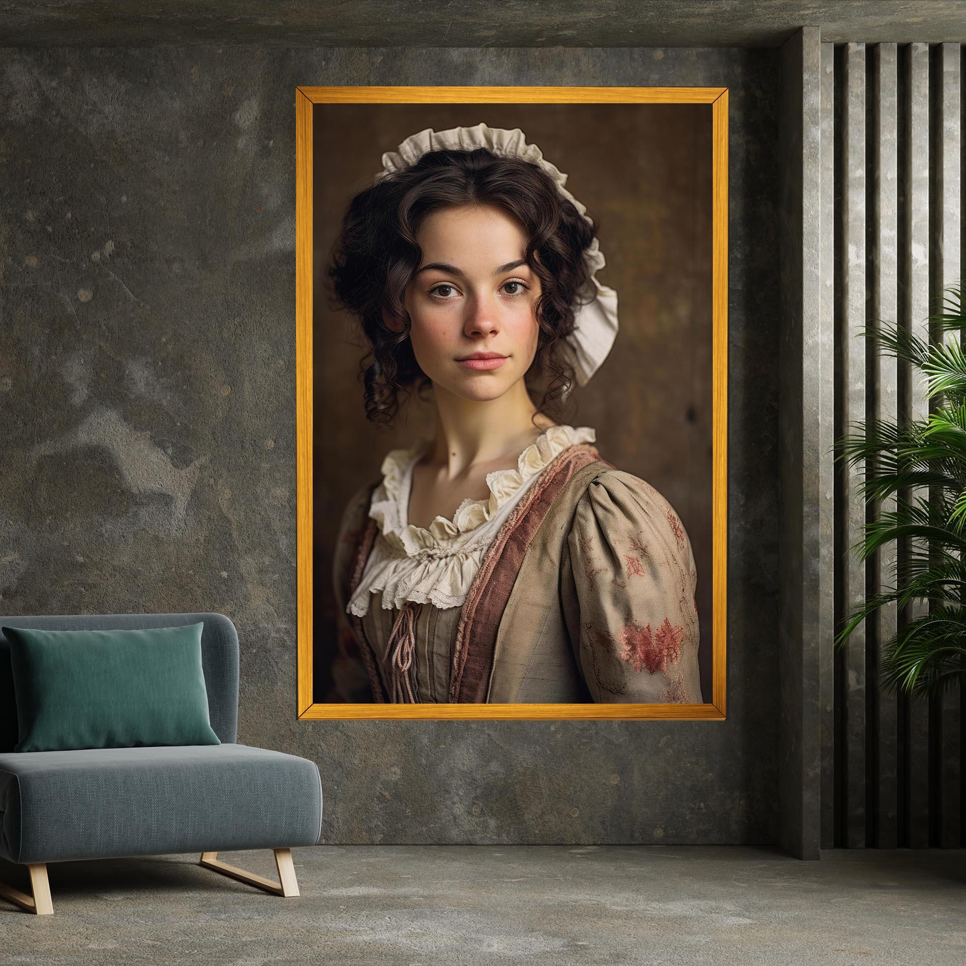 Obraz na Płótnie Light Green Dress mockup 7