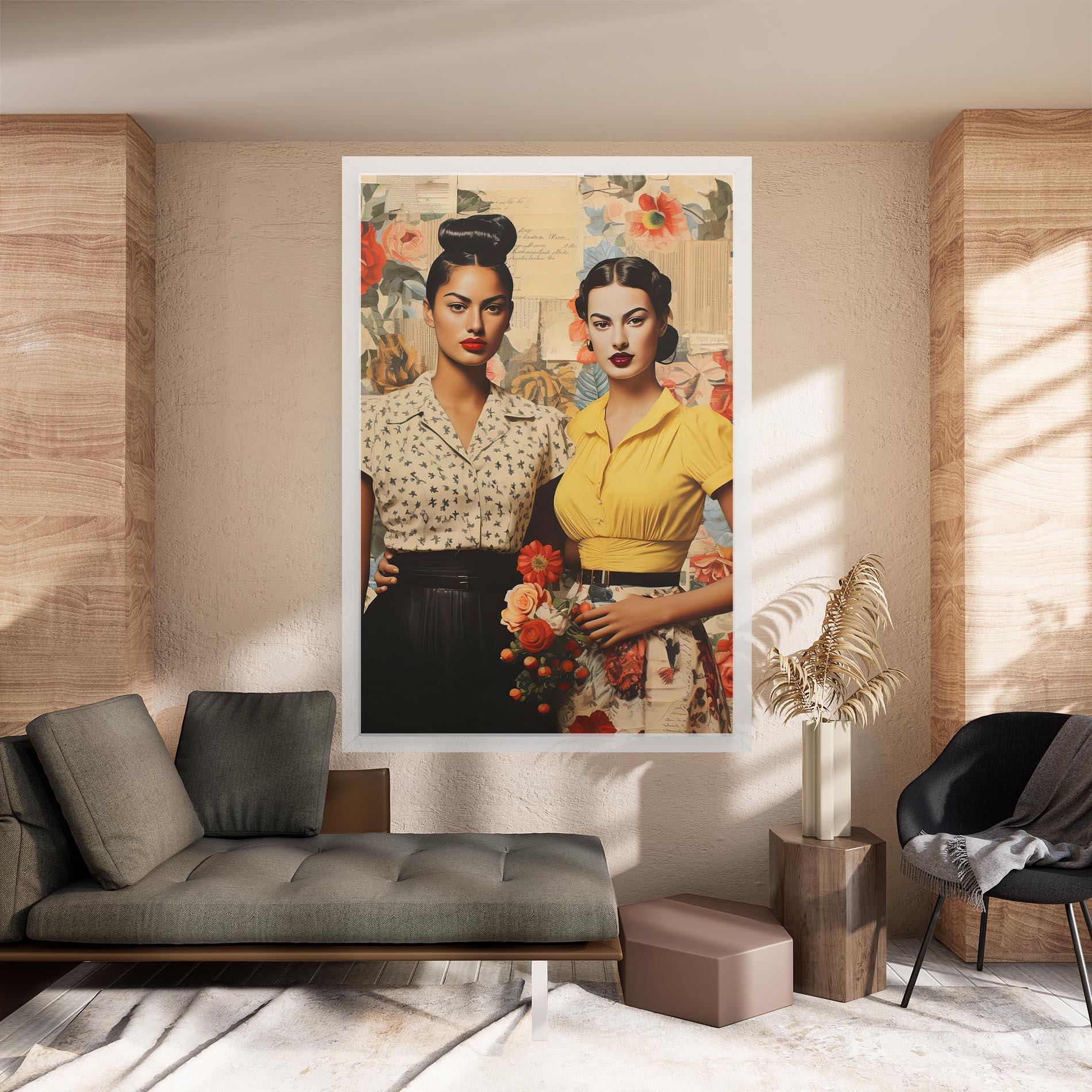 Obraz na Płótnie Friendship Vintage Power mockup 8