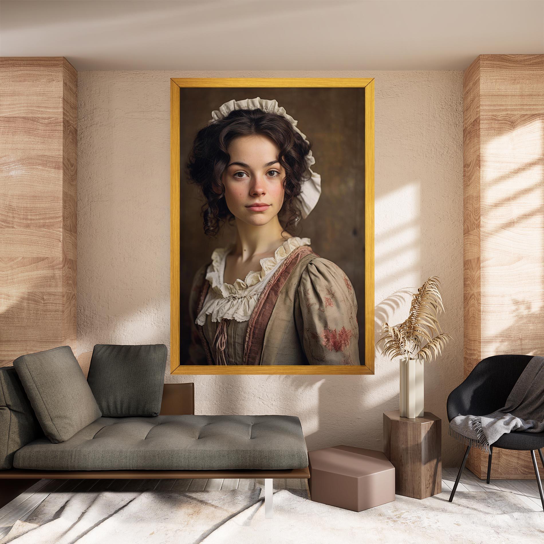 Obraz na Płótnie Light Green Dress mockup 8