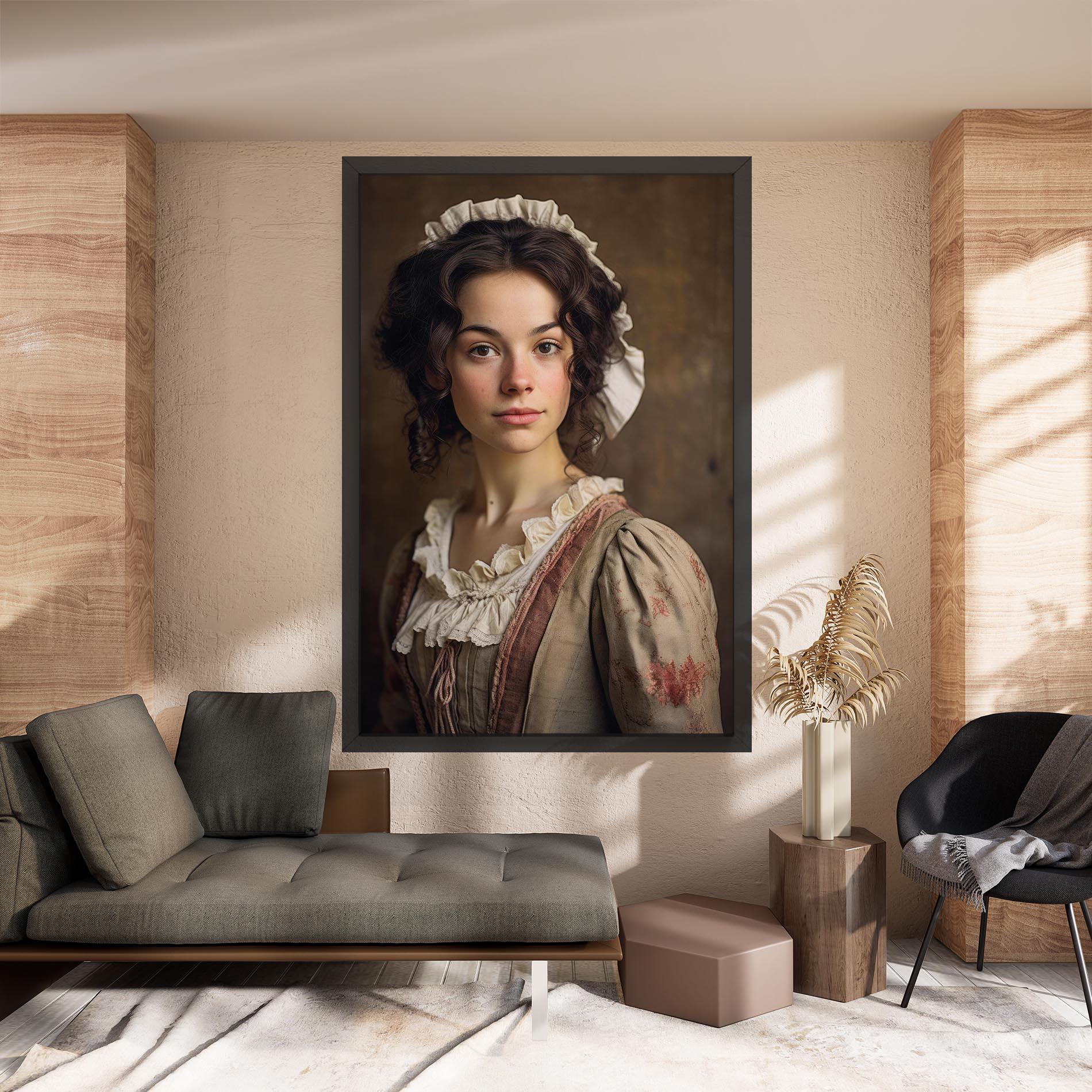 Obraz na Płótnie Light Green Dress mockup 8