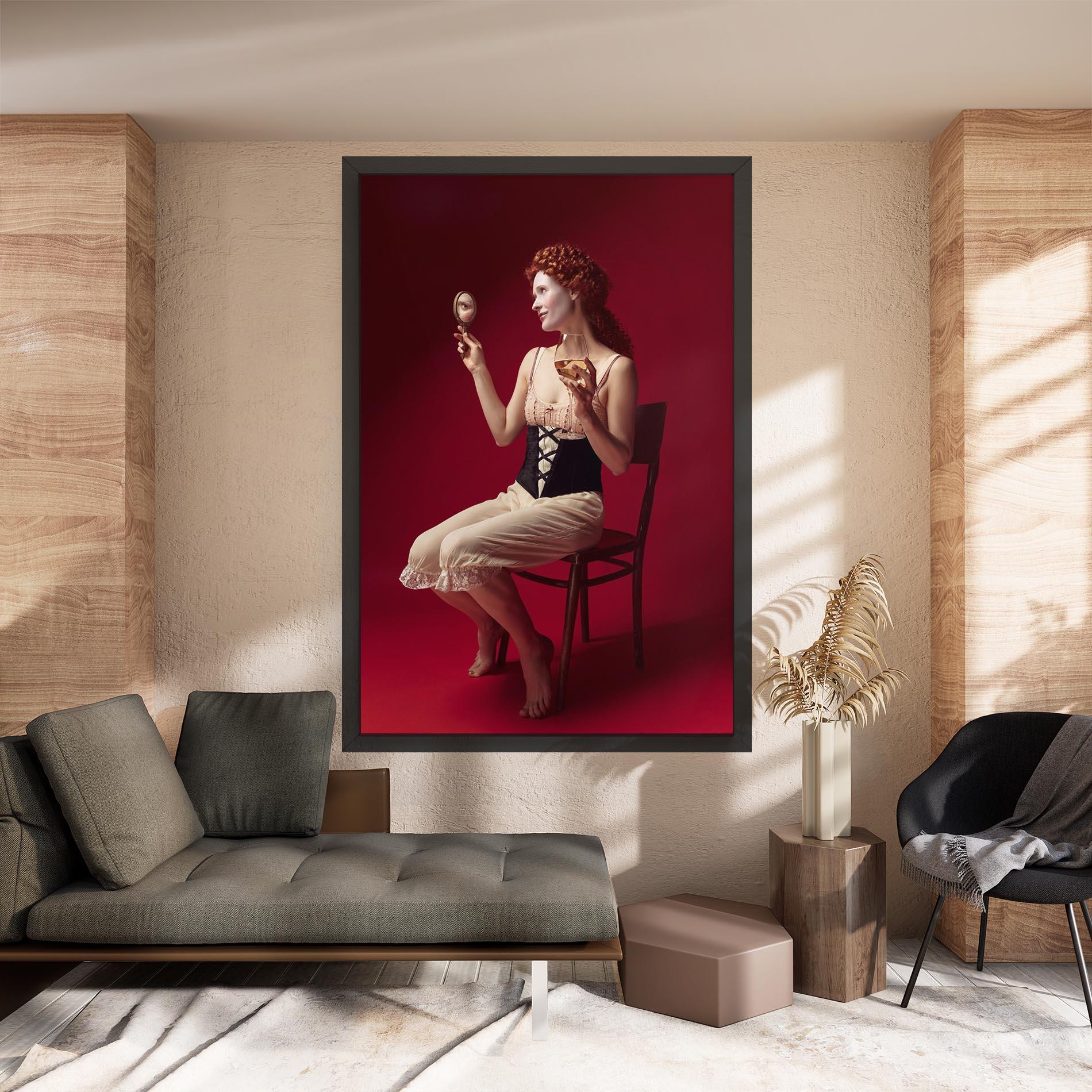 Obraz na Płótnie Medieval Redhead Woman mockup 8