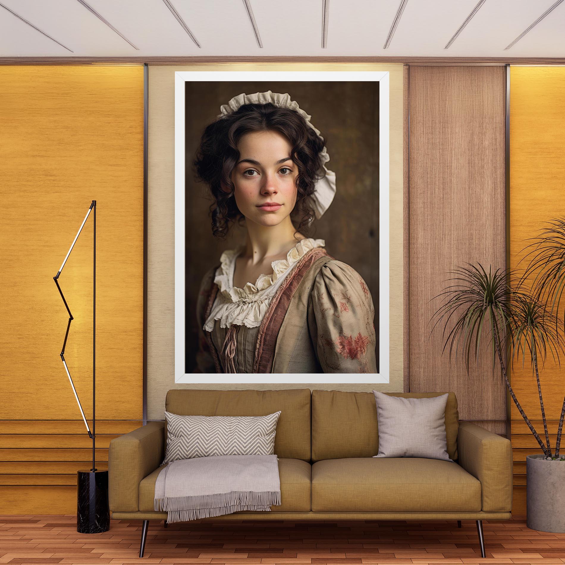 Obraz na Płótnie Light Green Dress mockup 9