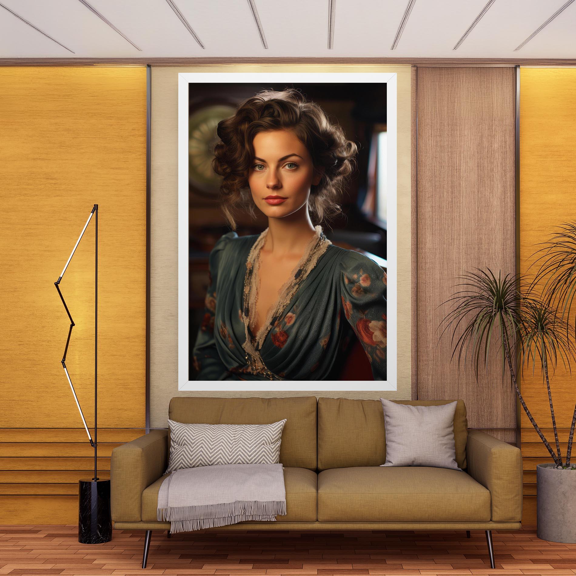 Obraz na Płótnie Pink Flowers Dress mockup 9