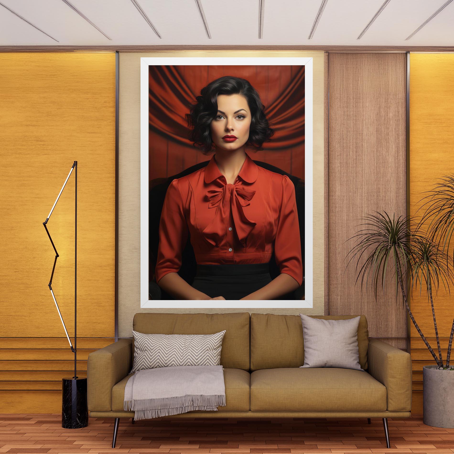 Obraz na Płótnie Pretty Red Blouse mockup 9