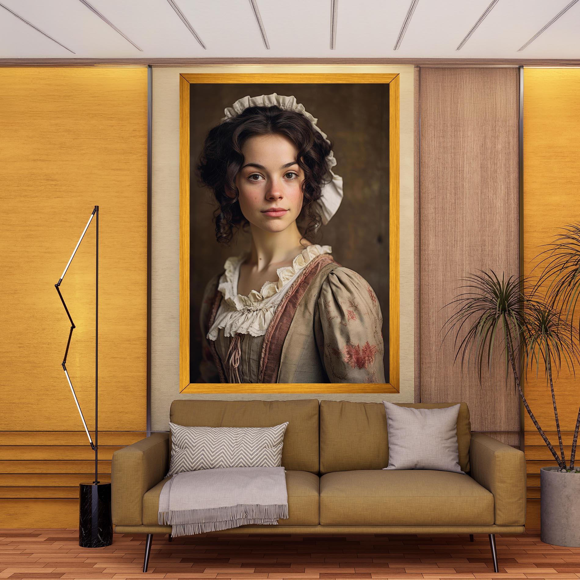 Obraz na Płótnie Light Green Dress mockup 9