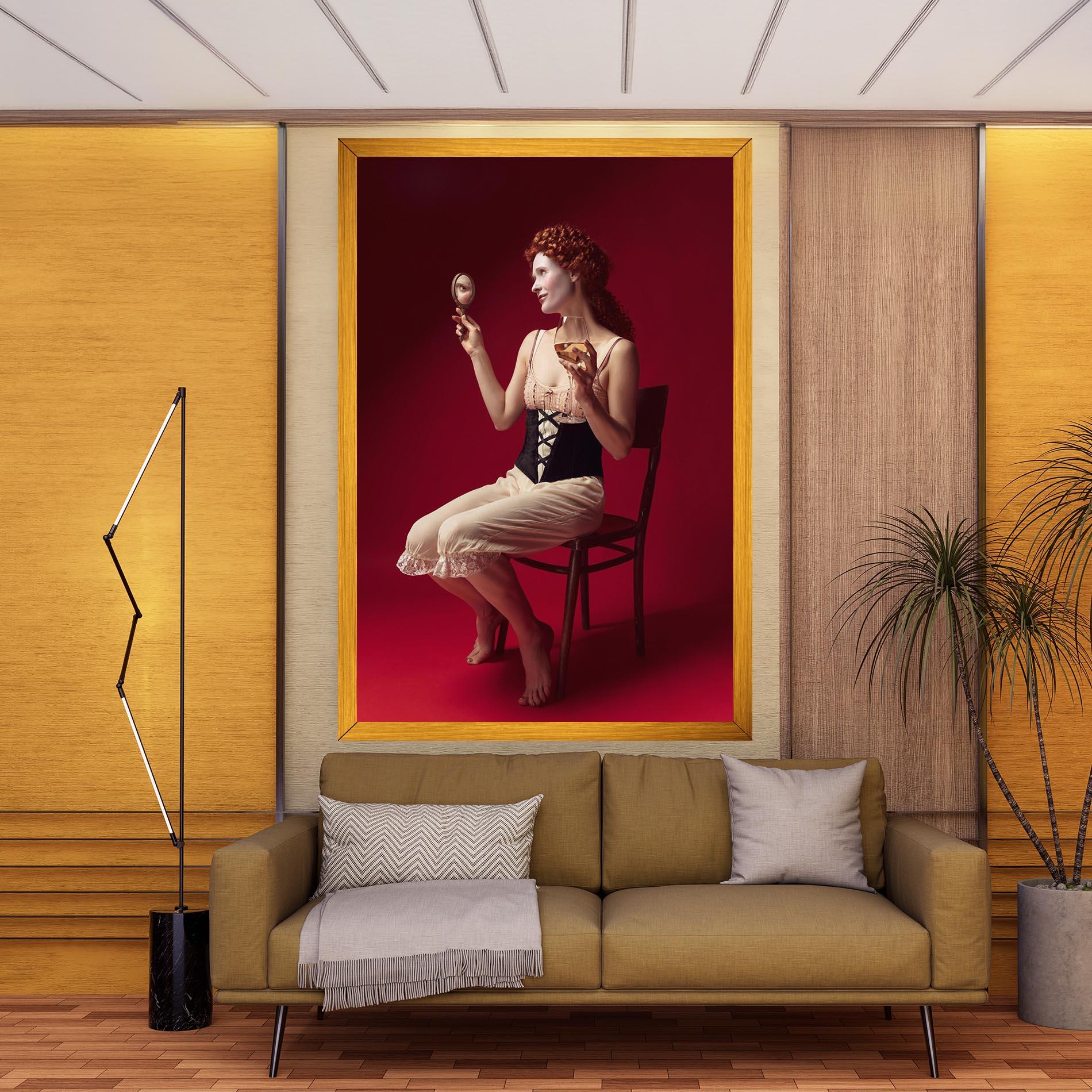 Obraz na Płótnie Medieval Redhead Woman mockup 9