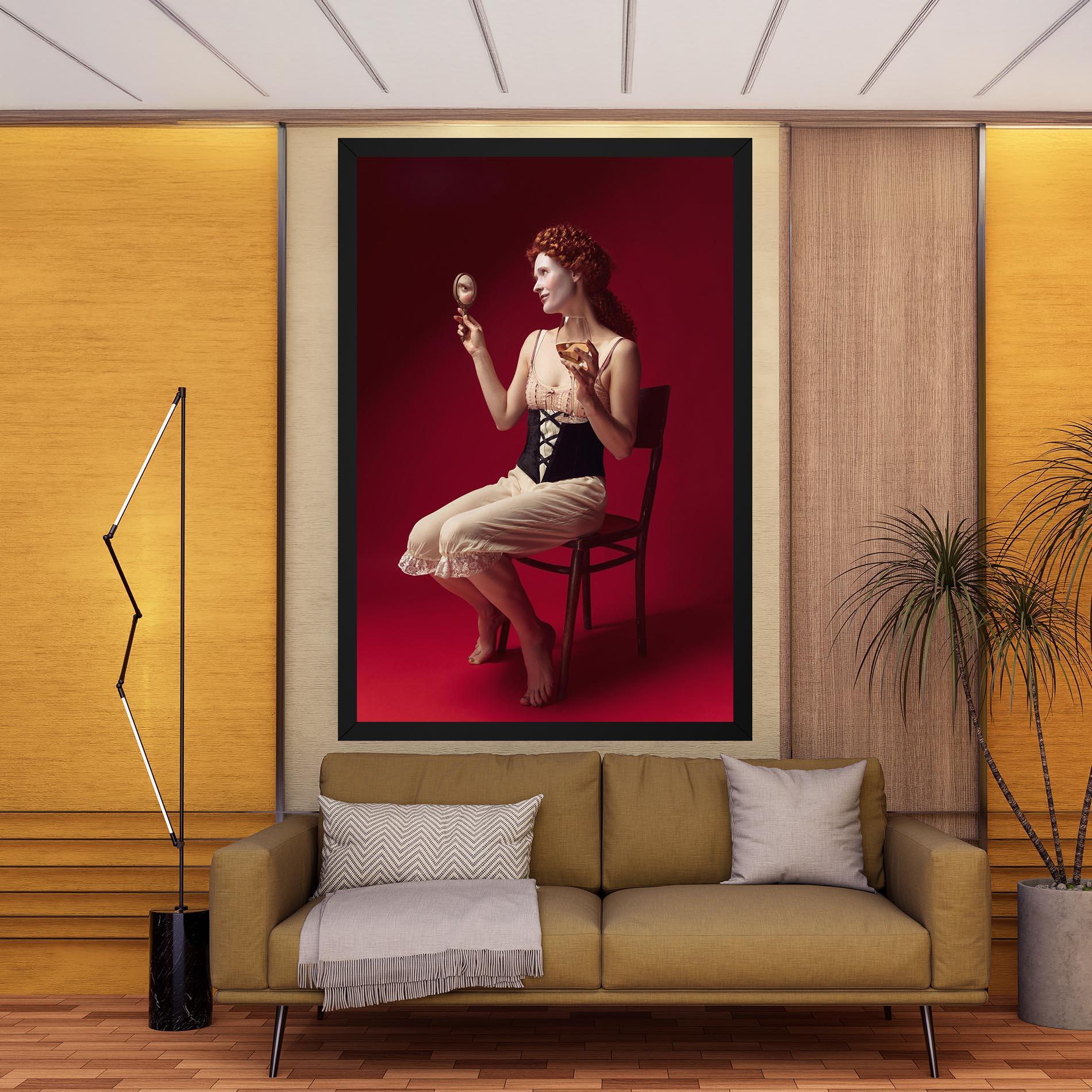 Obraz na Płótnie Medieval Redhead Woman mockup 9