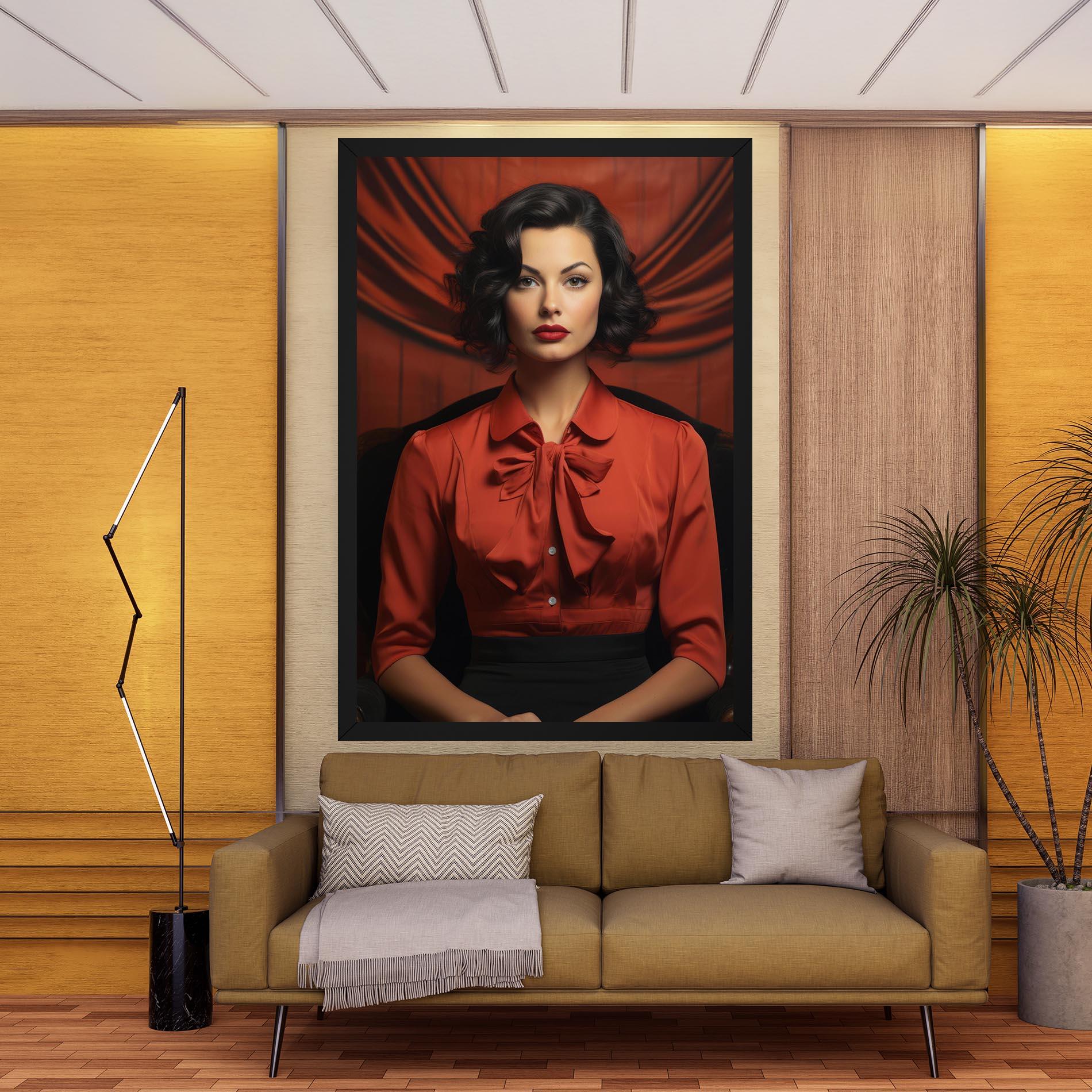 Obraz na Płótnie Pretty Red Blouse mockup 9