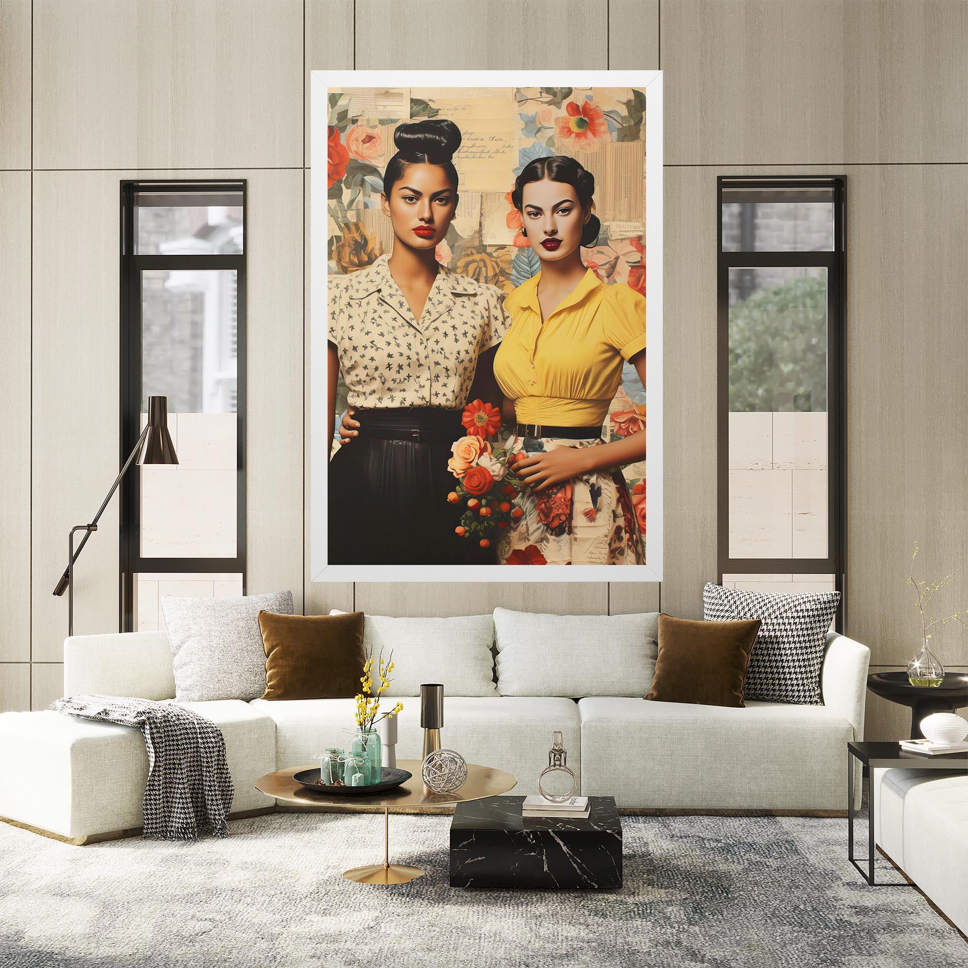 Obraz na Płótnie Friendship Vintage Power mockup 2