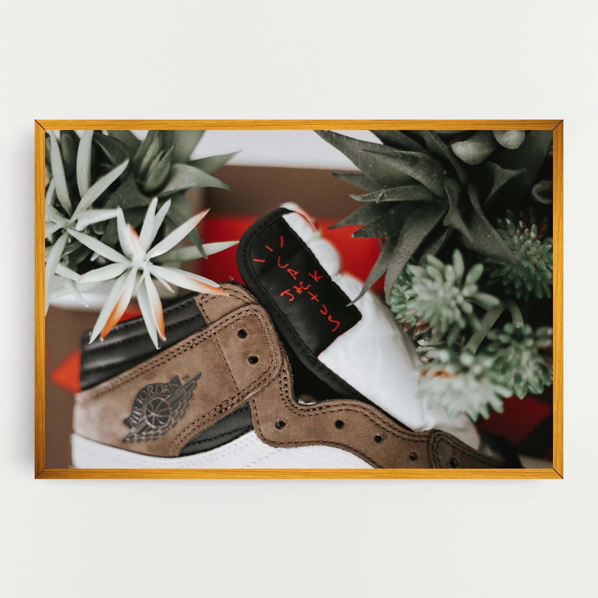 Obraz na Płótnie Brown Air Jordan mockup 0