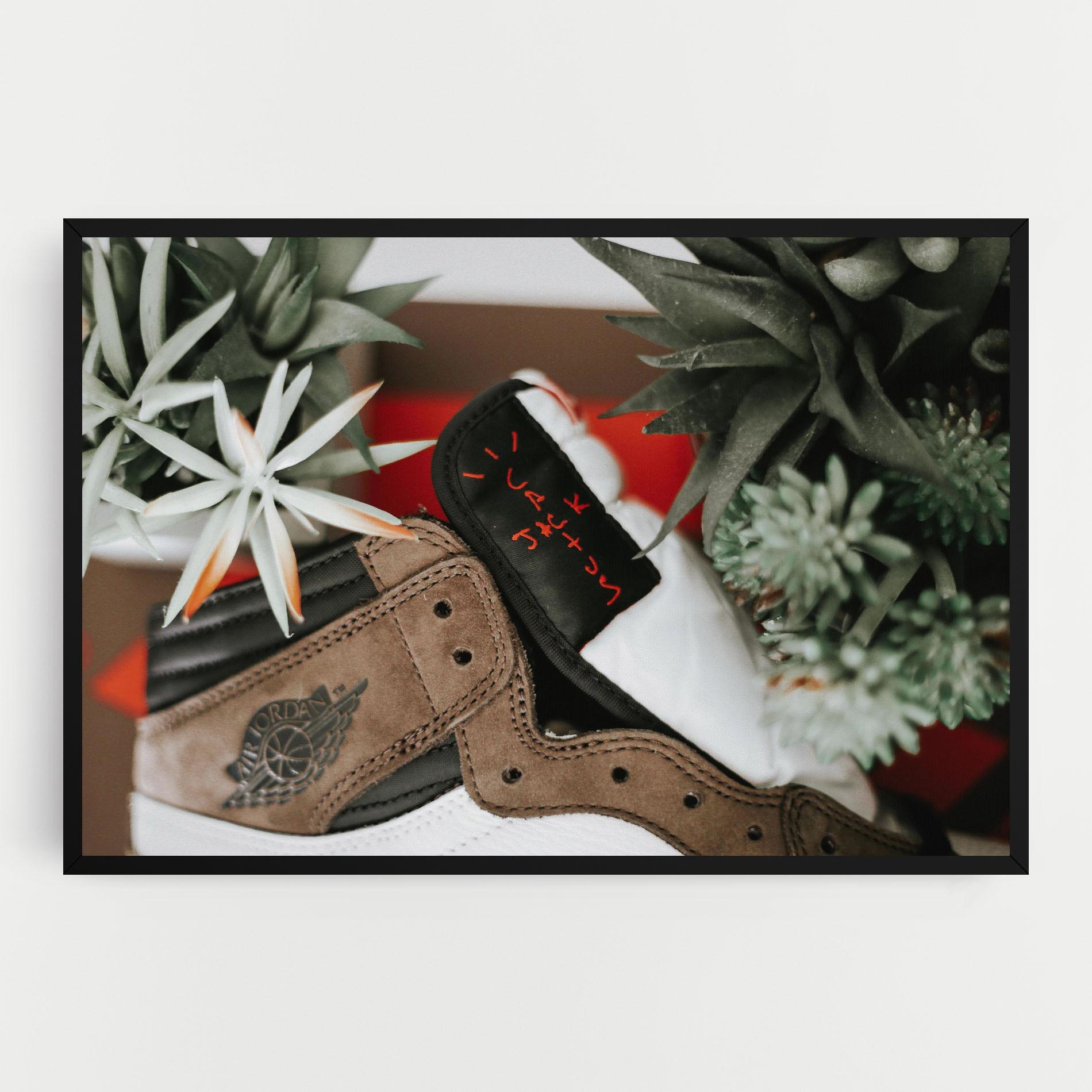 Obraz na Płótnie Brown Air Jordan mockup 0