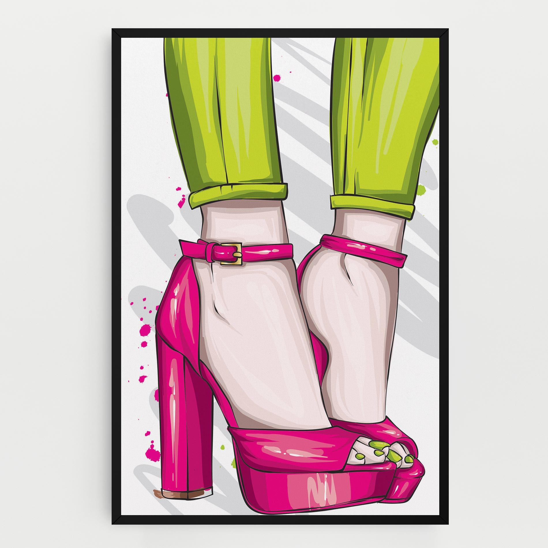 Obraz na Płótnie Green Nails mockup 0