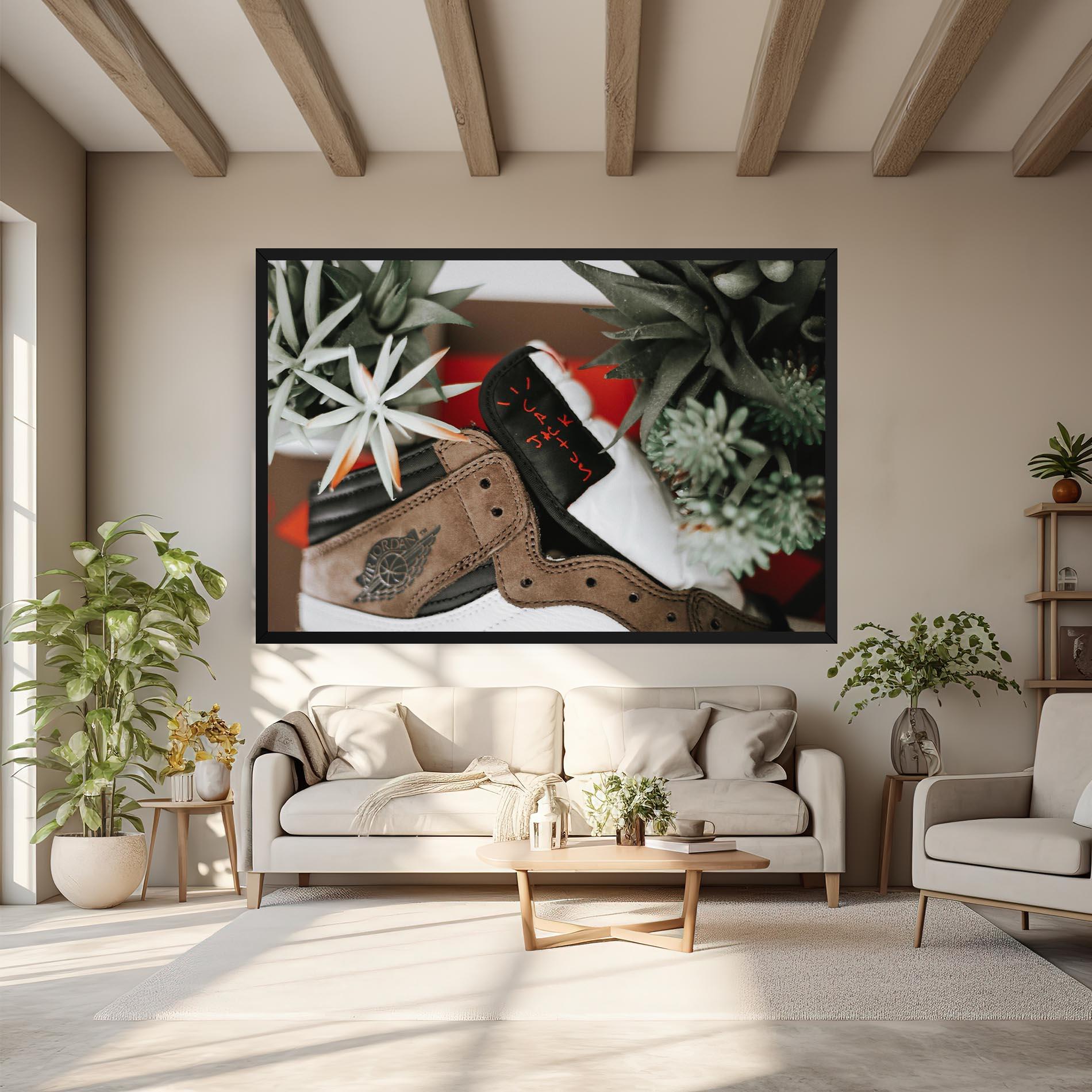 Obraz na Płótnie Brown Air Jordan mockup 6