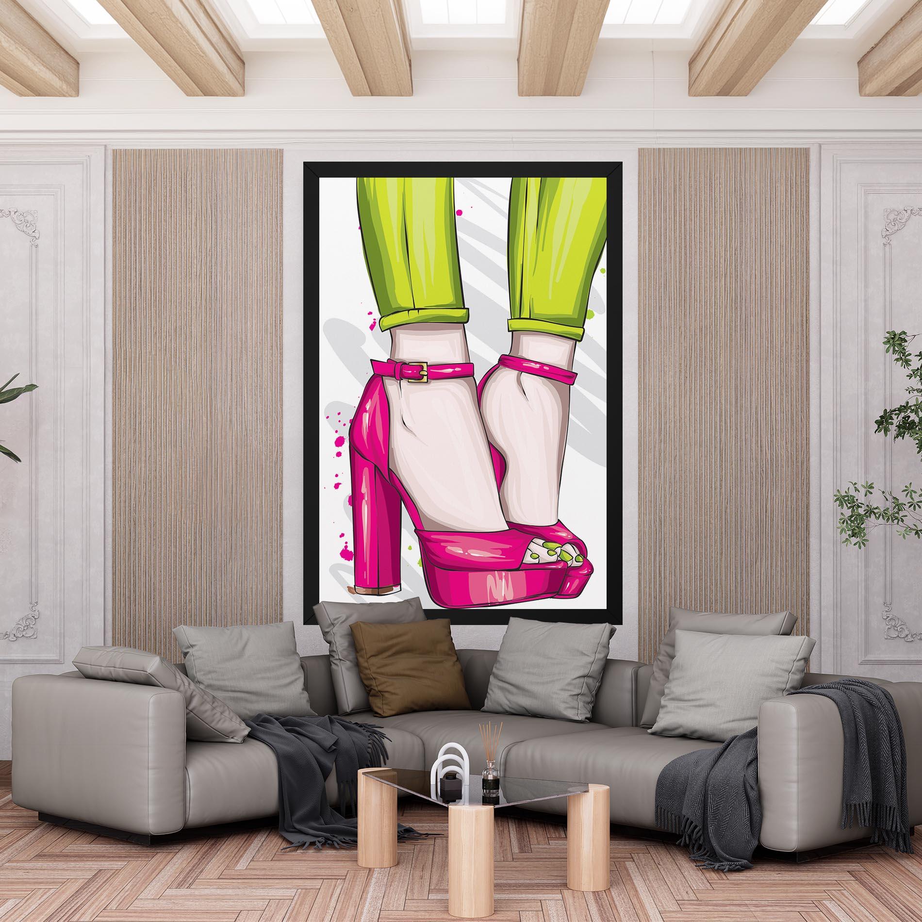 Obraz na Płótnie Green Nails mockup 6