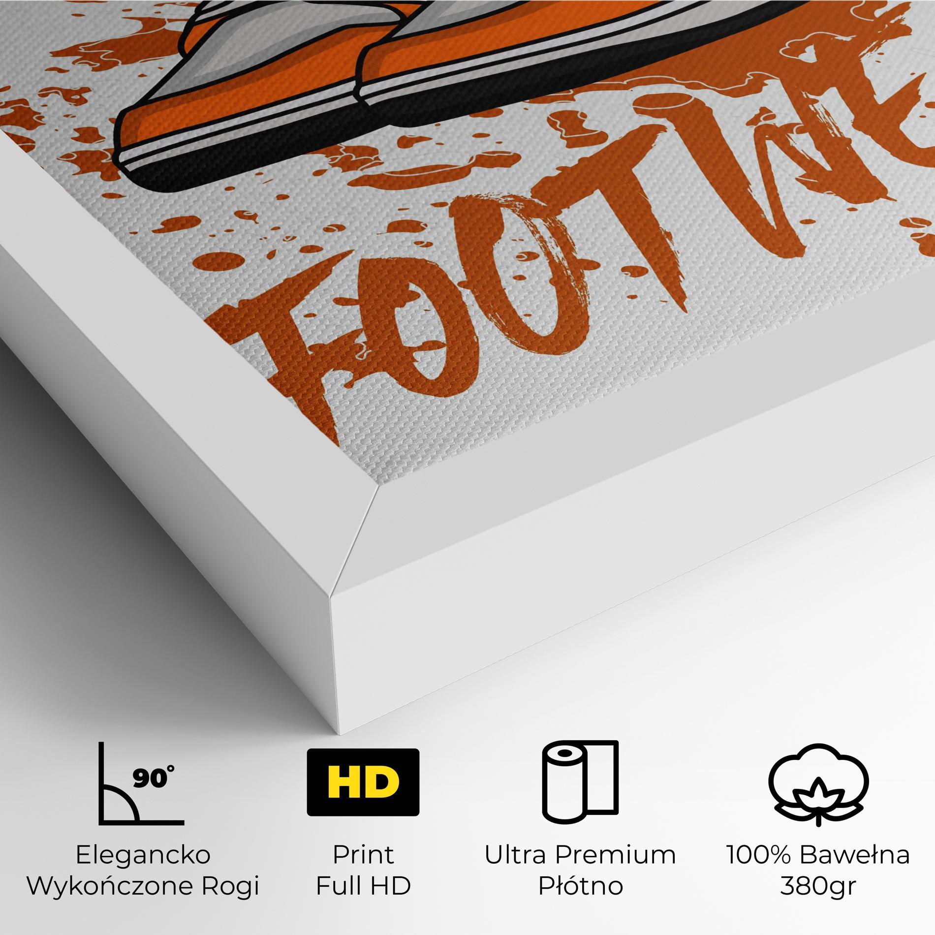Obraz na Płótnie Orange Footwear mockup 4