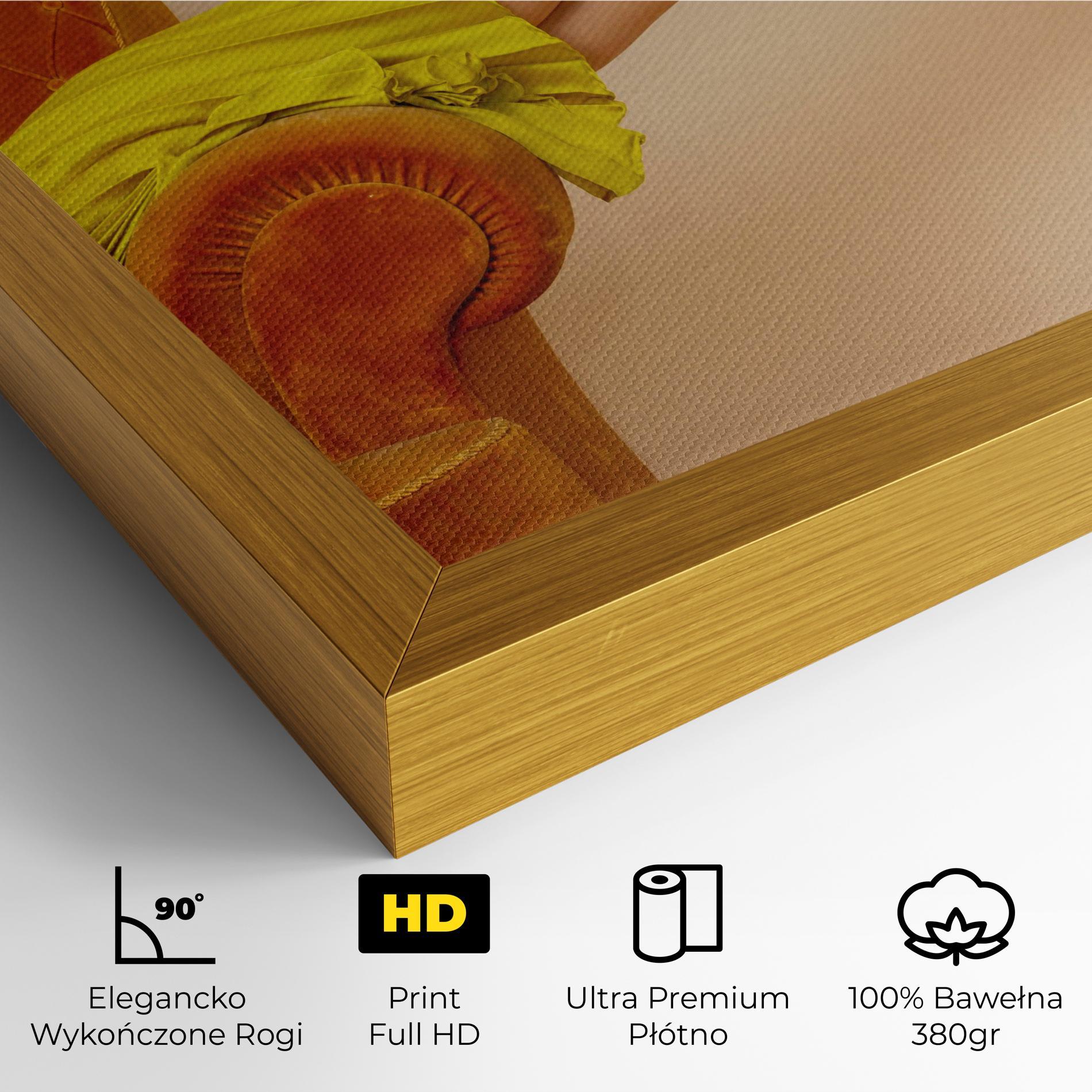 Obraz na Płótnie Black Heals On Cream mockup 4