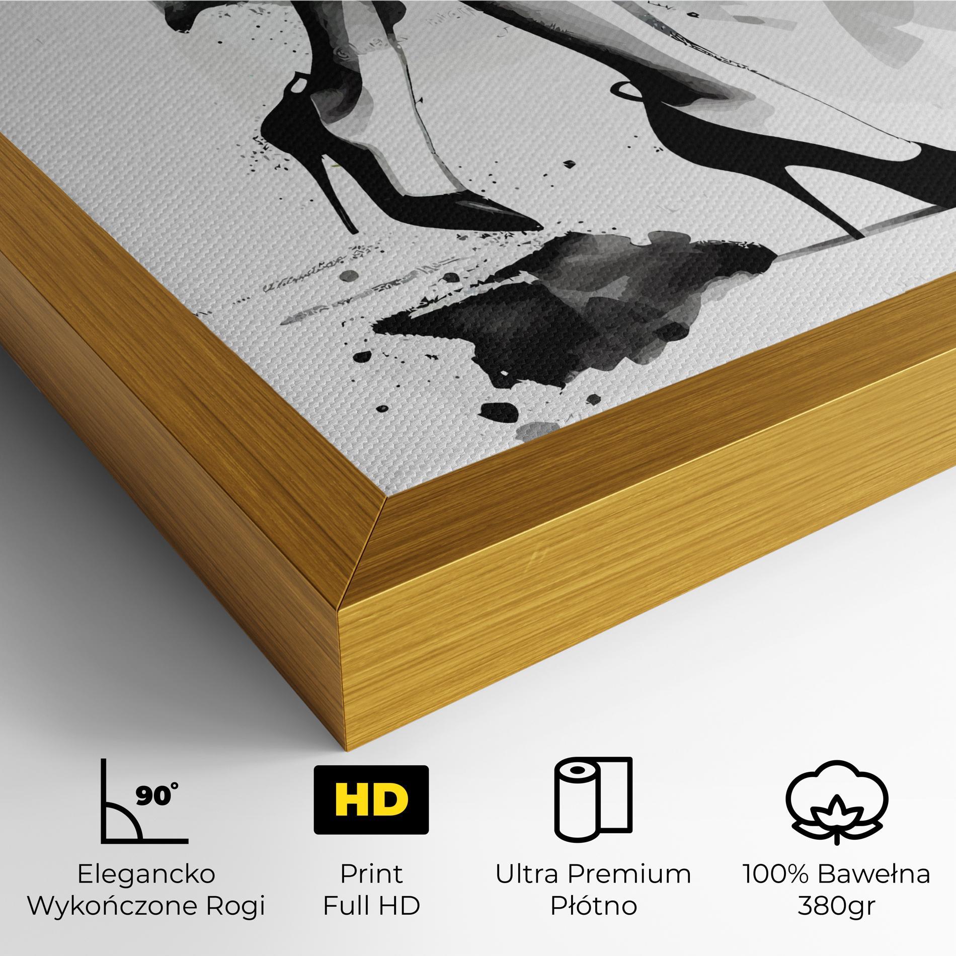 Obraz na Płótnie Watercolor Shoes mockup 4